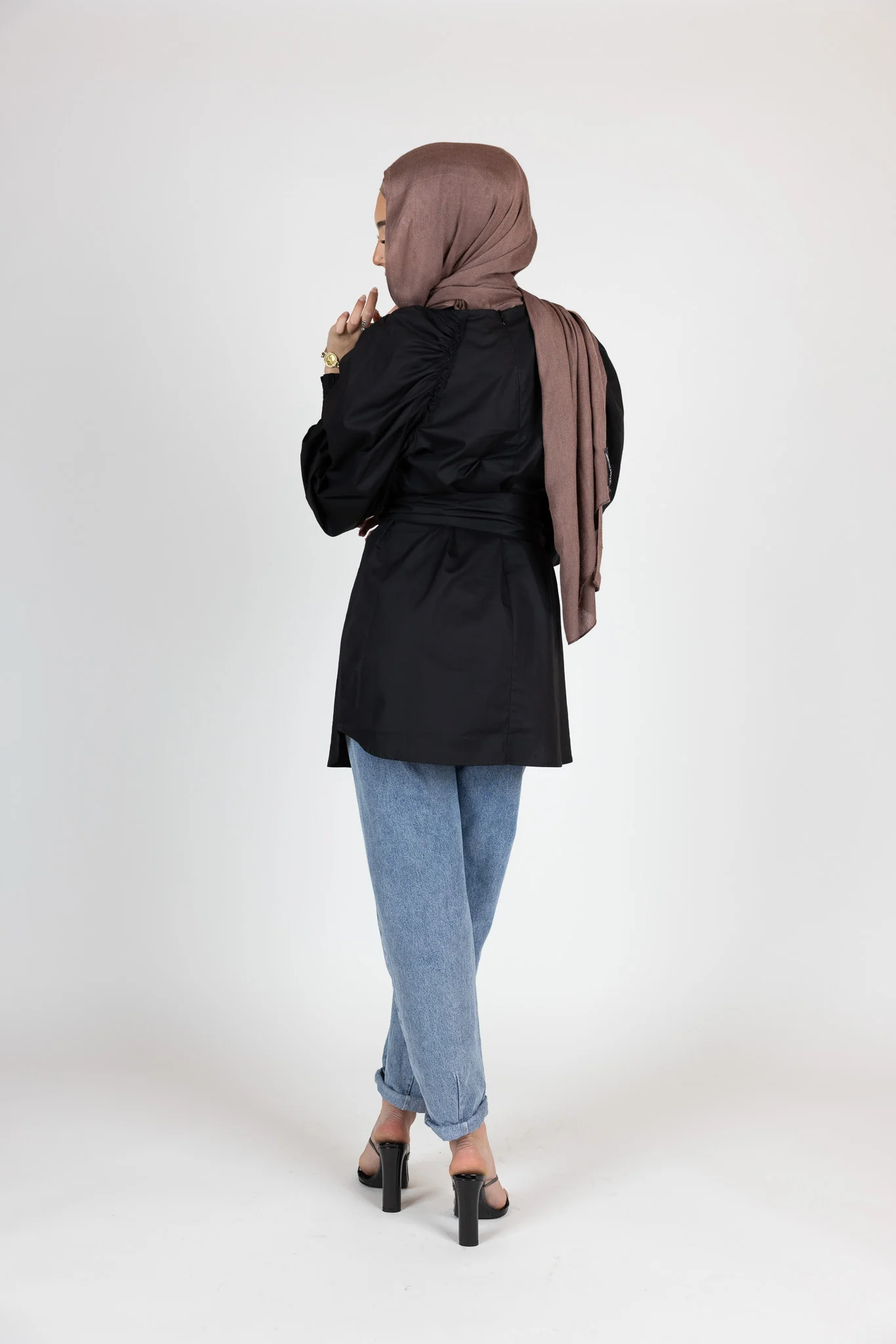 Pristine Tie Loop Blouse - Image 17