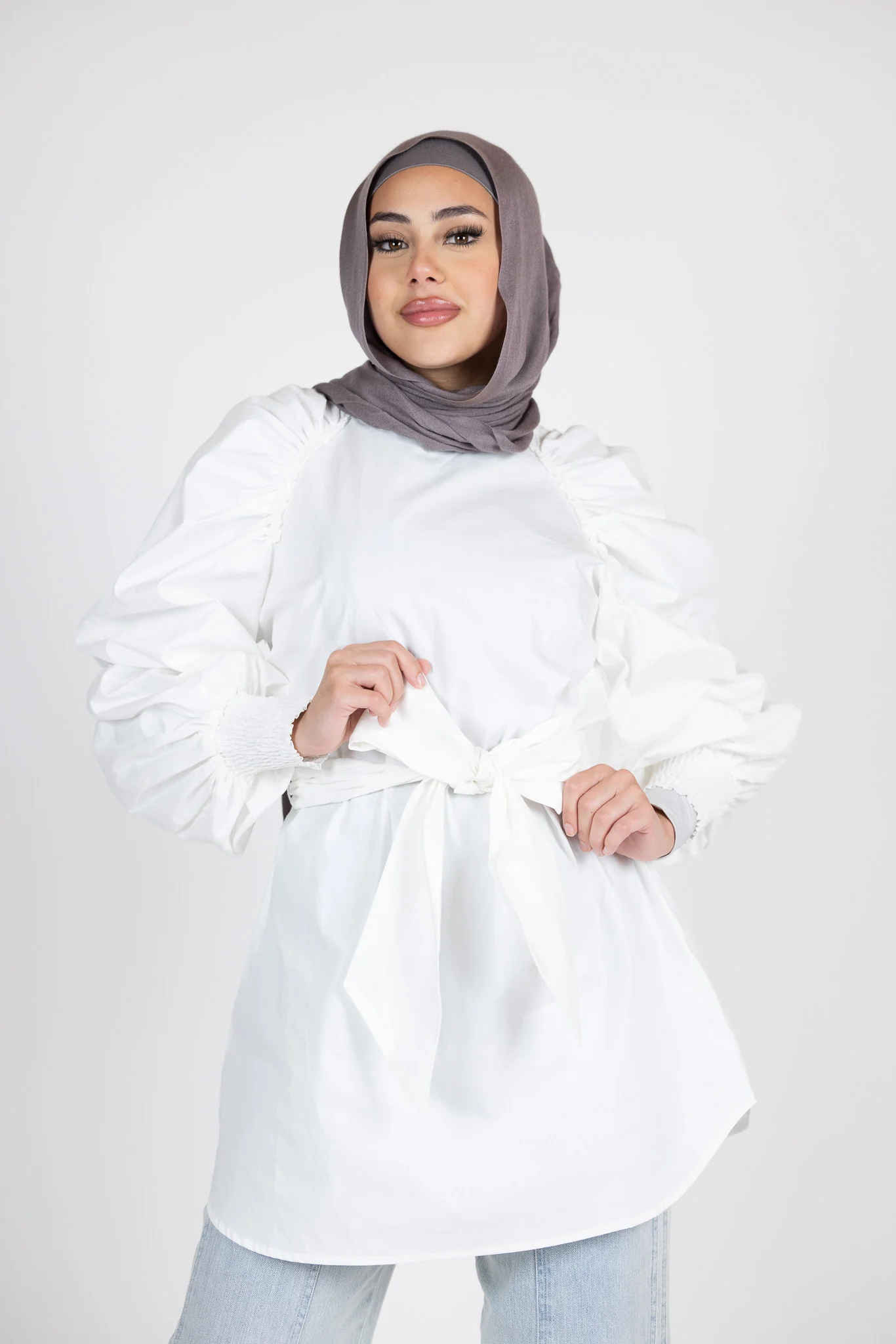 Pristine Tie Loop Blouse - Image 3