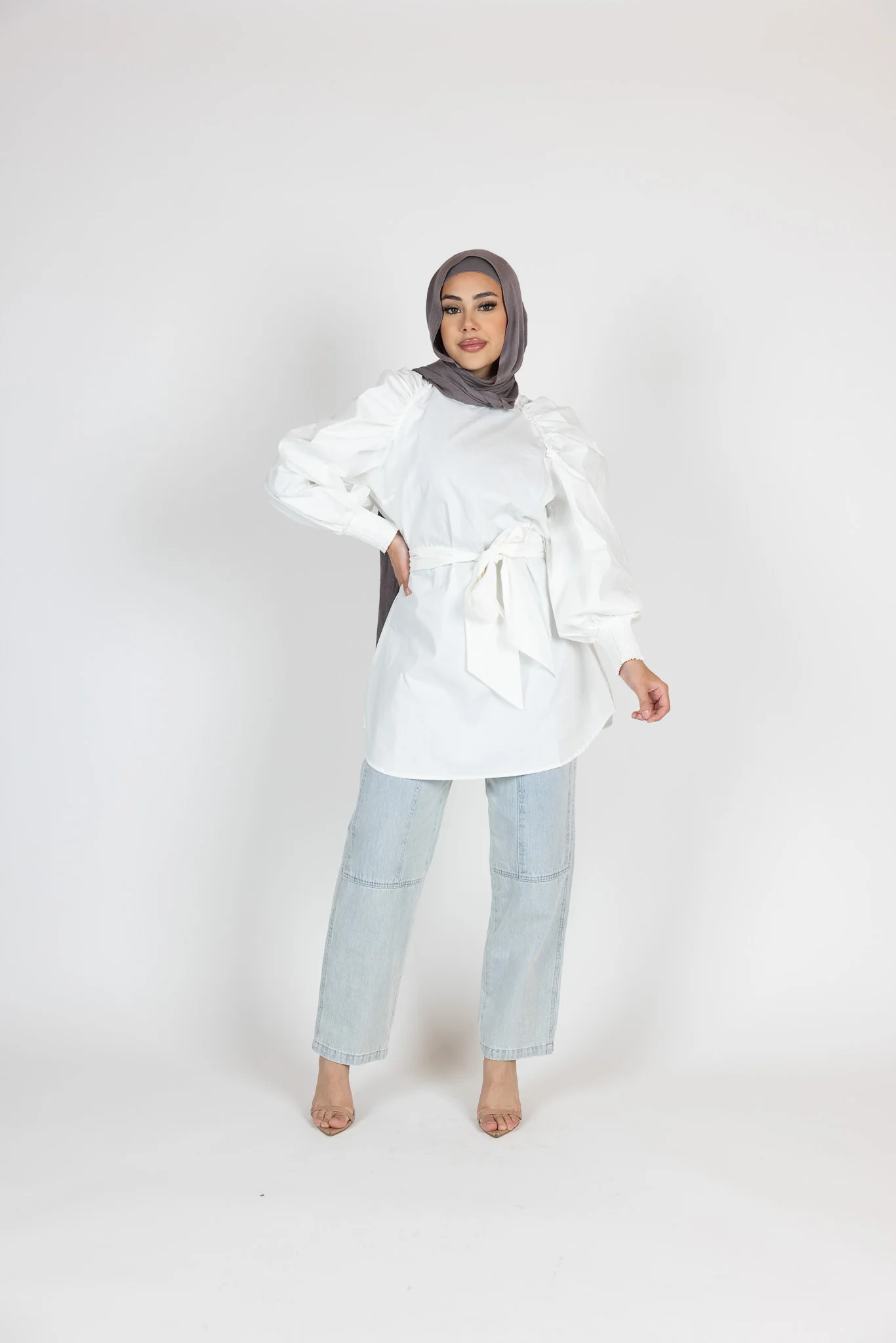 Pristine Tie Loop Blouse - Image 4
