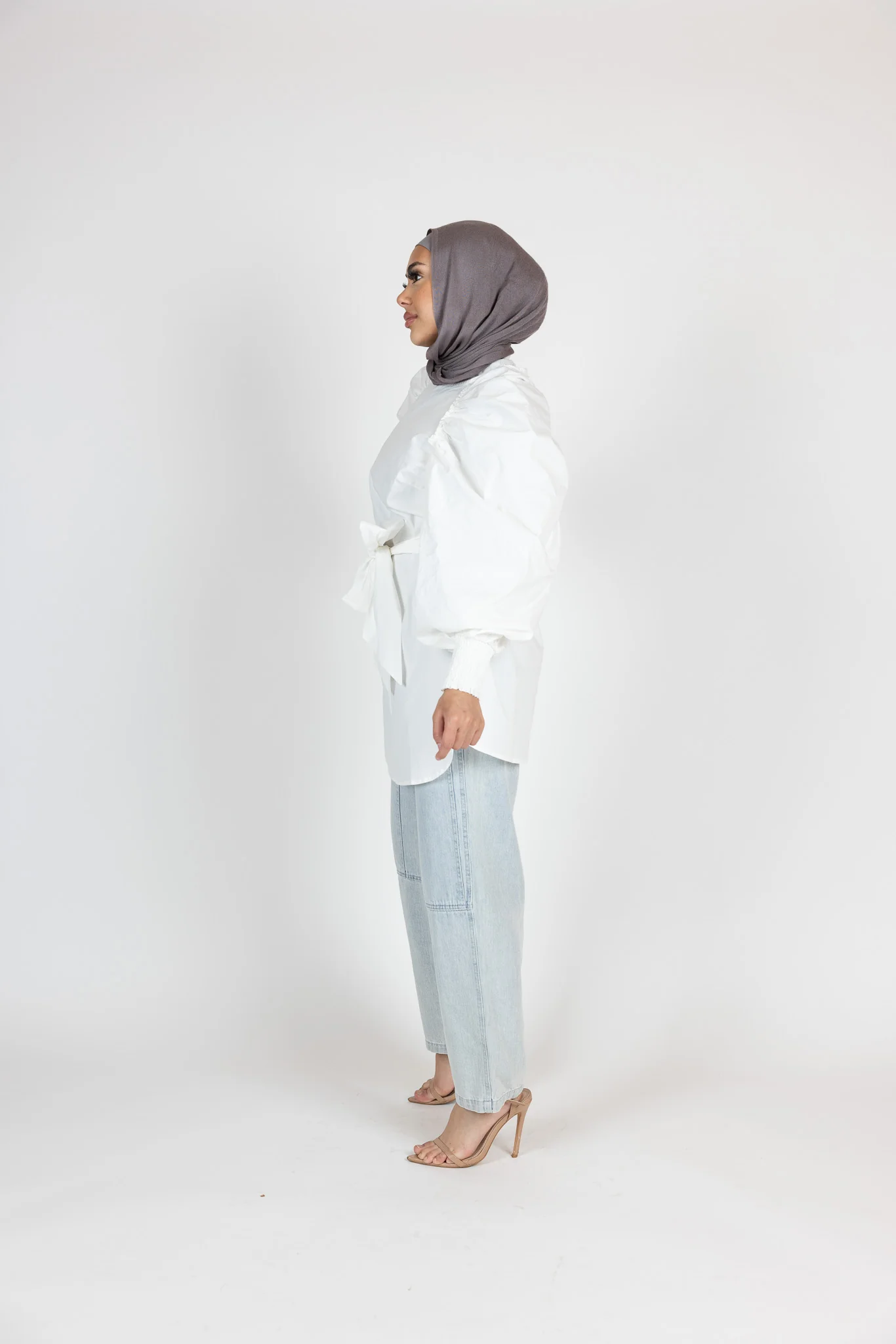 Pristine Tie Loop Blouse - Image 6