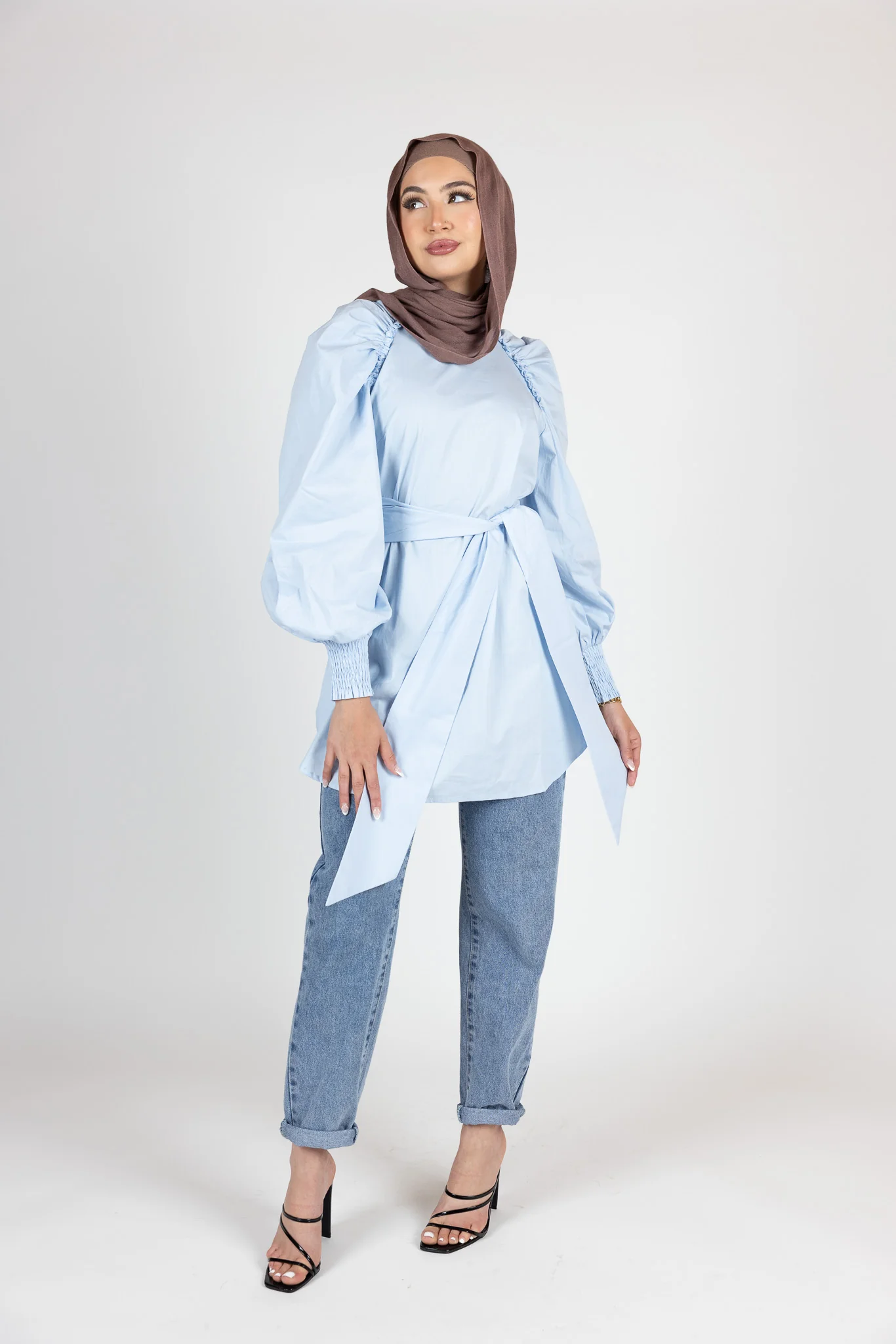 Pristine Tie Loop Blouse - Image 9
