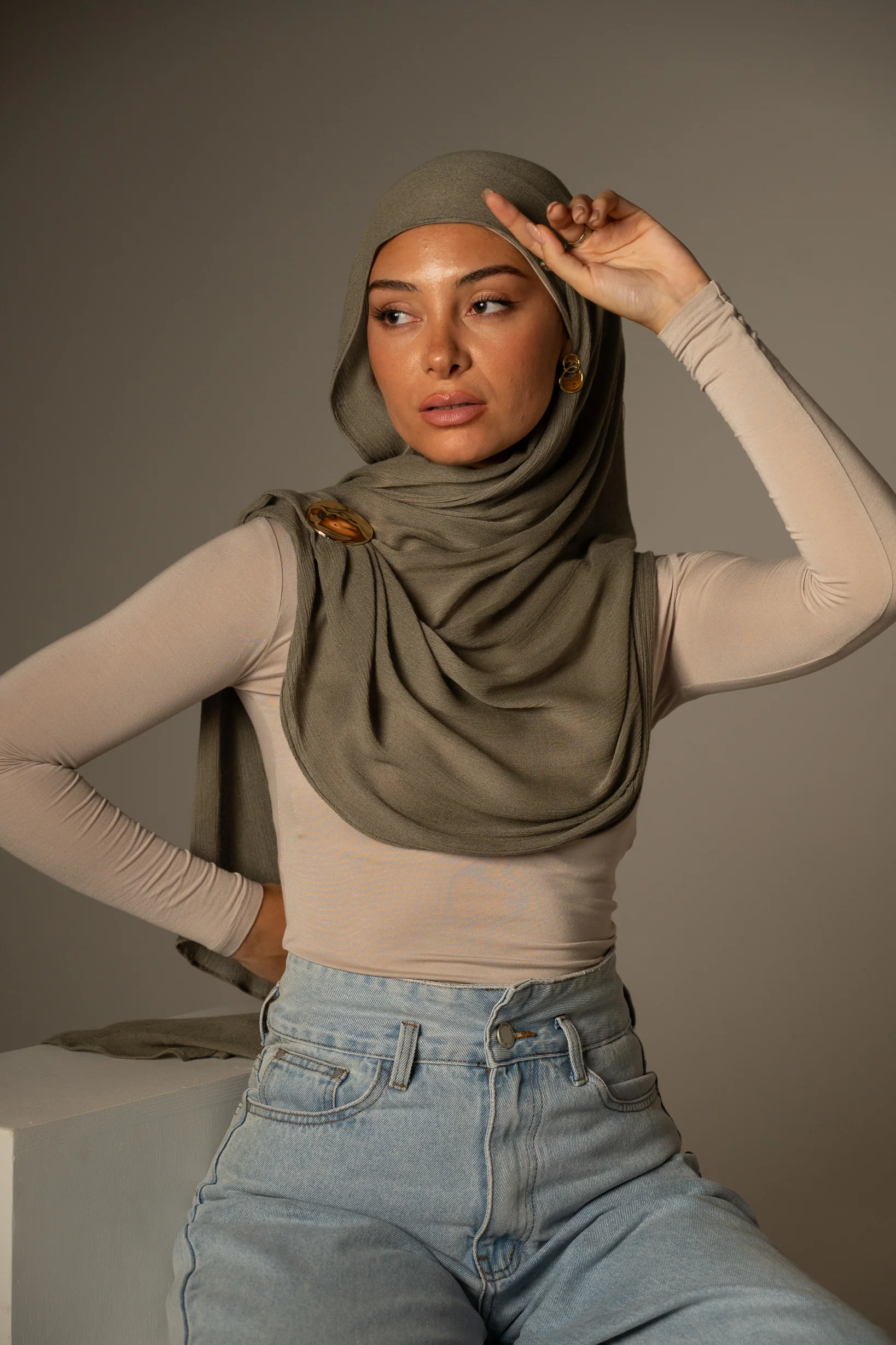 Rayon Crepe Shawl - Dark Shades - Image 10
