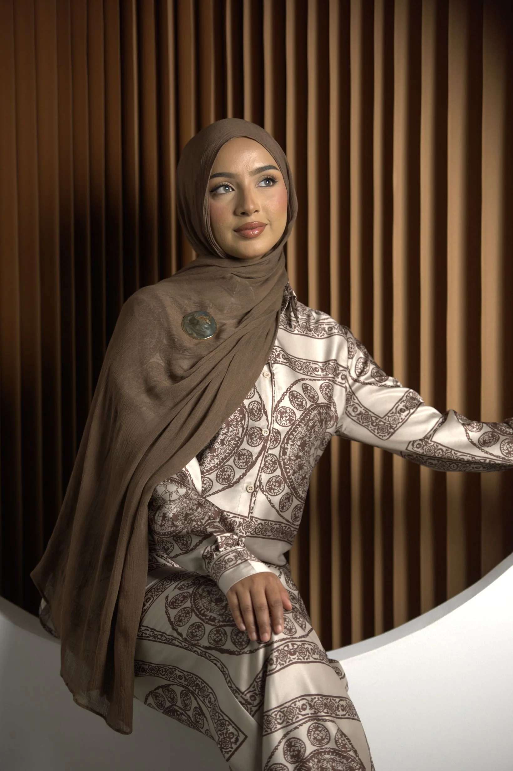 Rayon Crepe Shawl - Dark Shades - Image 4