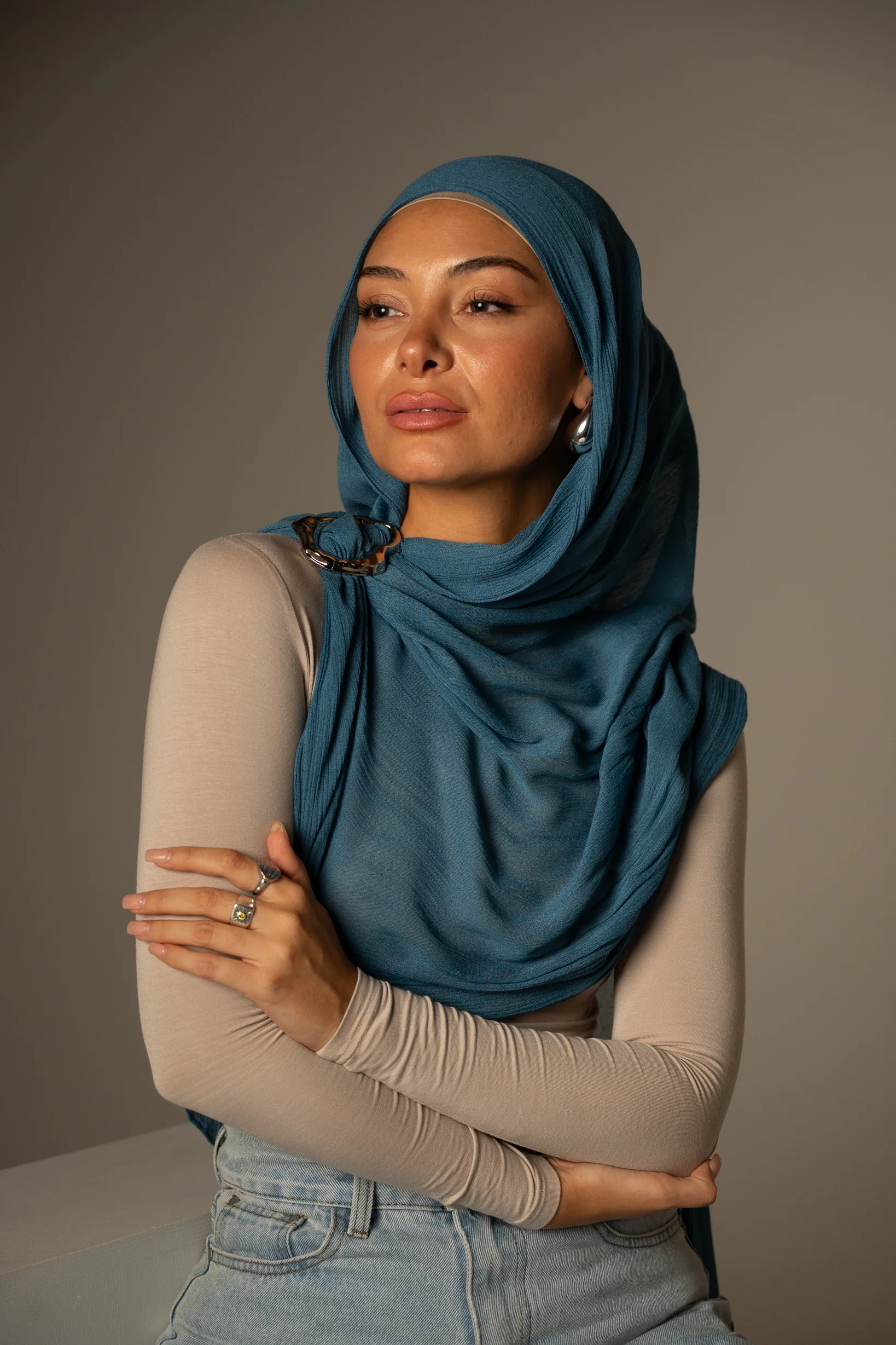 Rayon Crepe Shawl - Dark Shades - Image 9