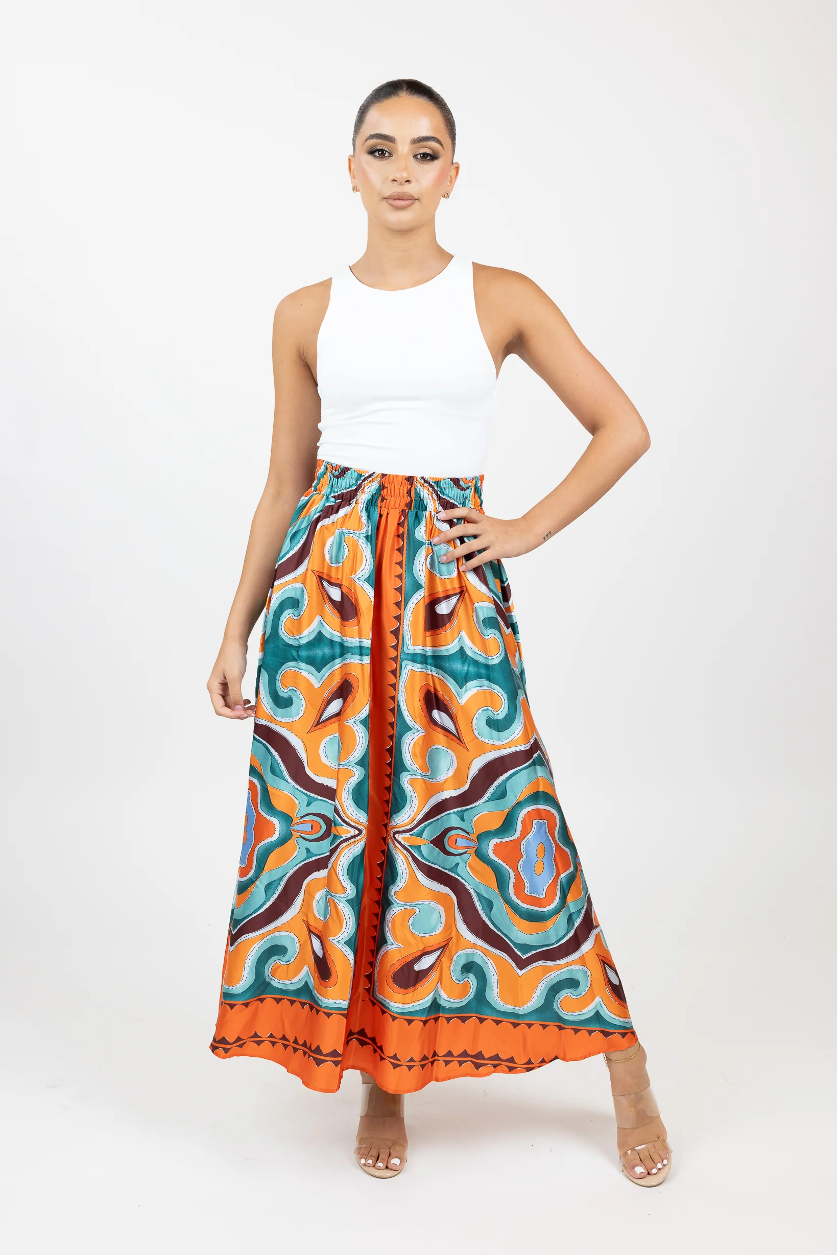Retro Funk Maxi Skirt - Image 2