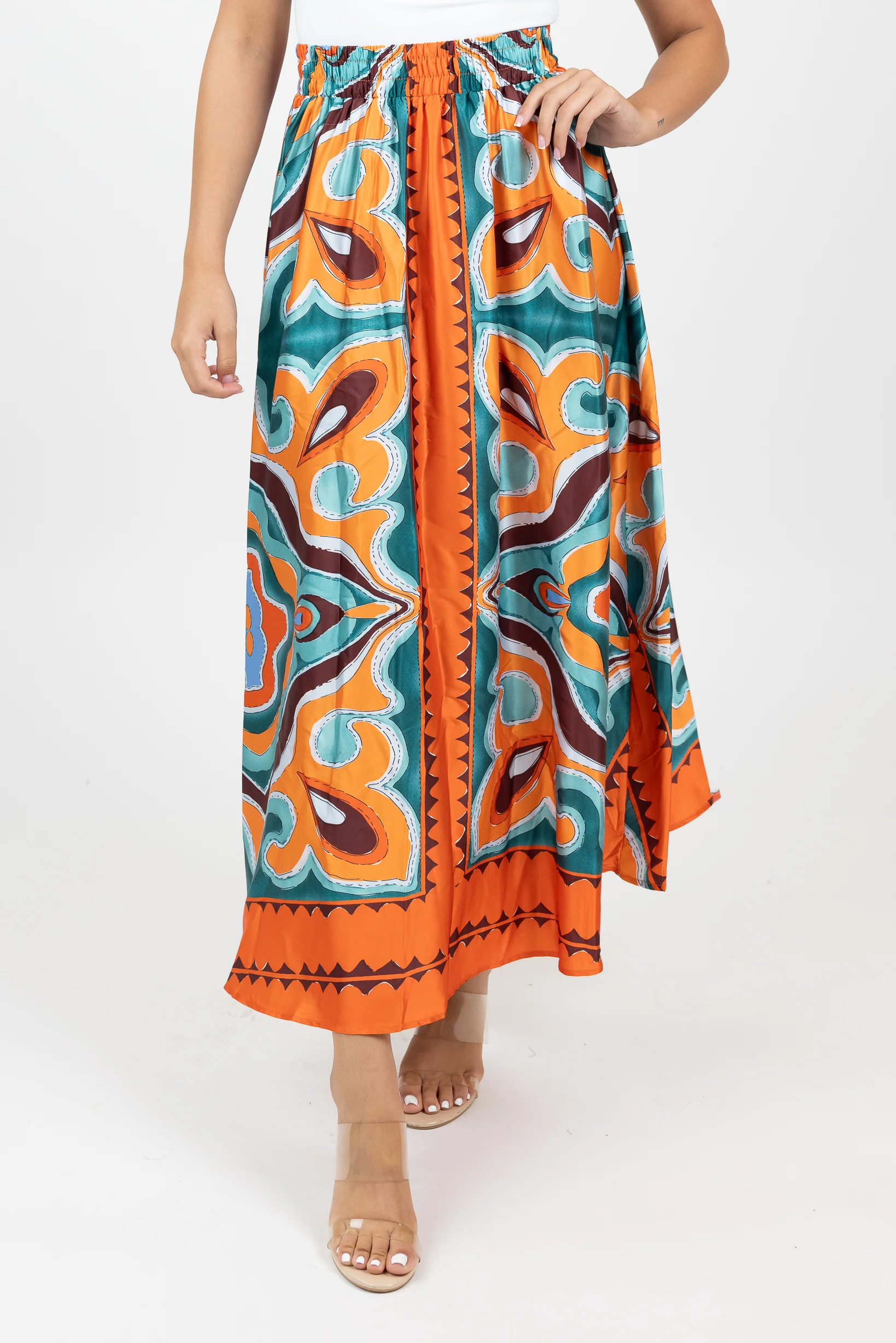 Retro Funk Maxi Skirt - Image 4