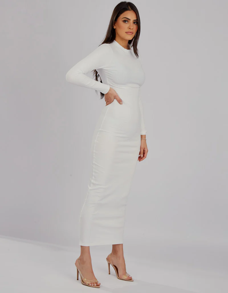 Rib Body Dress - Light Shades - Image 8