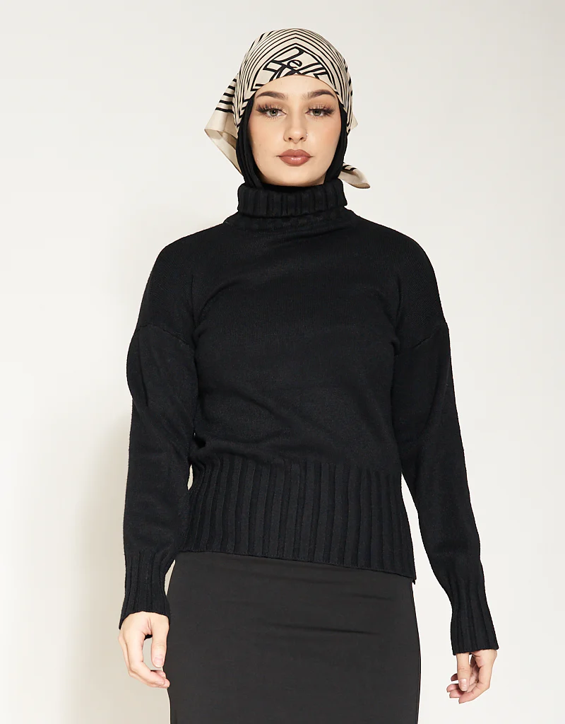 Rib Edge Knit Top - Image 3