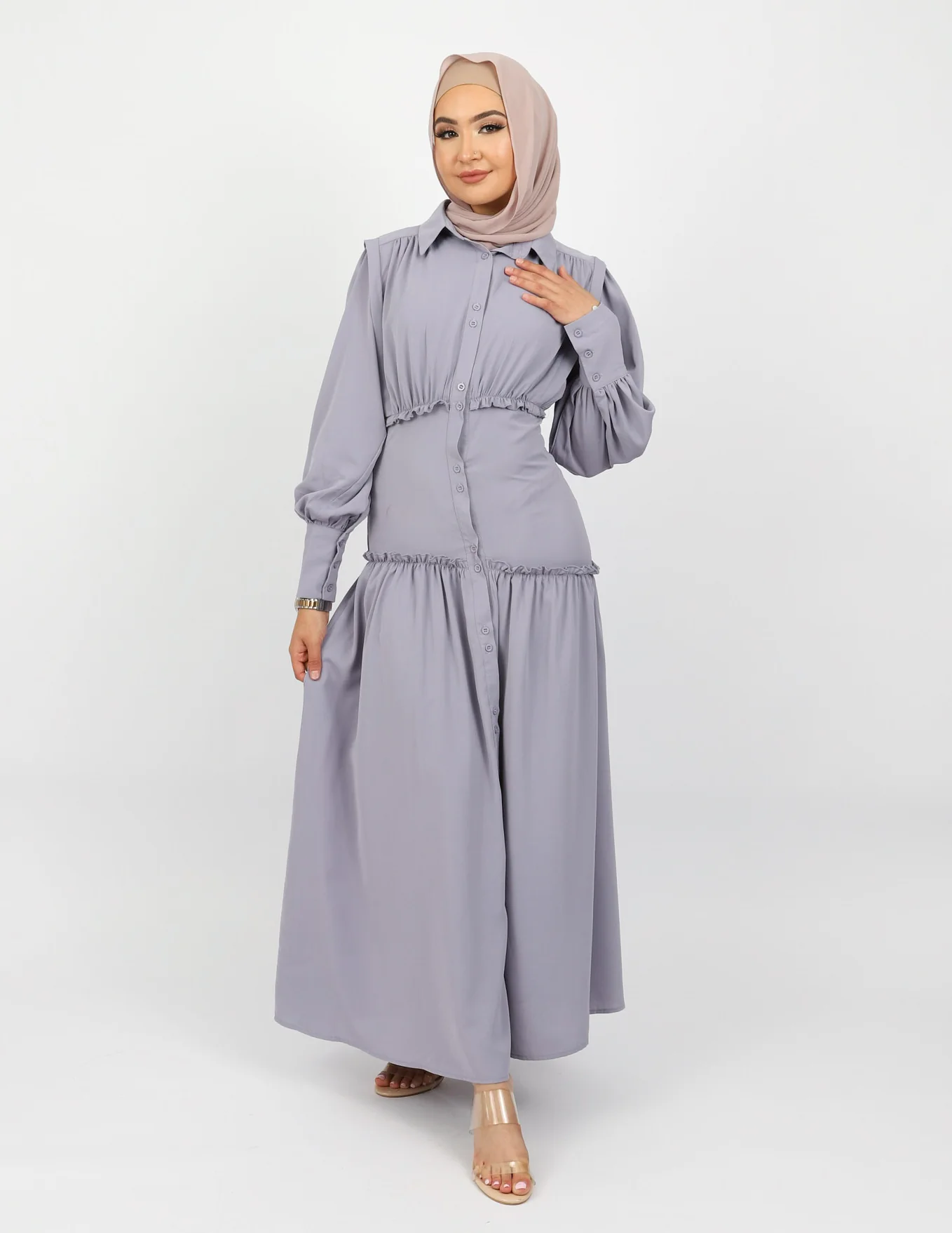 Riya Waist Detail Maxi Dress - Image 12