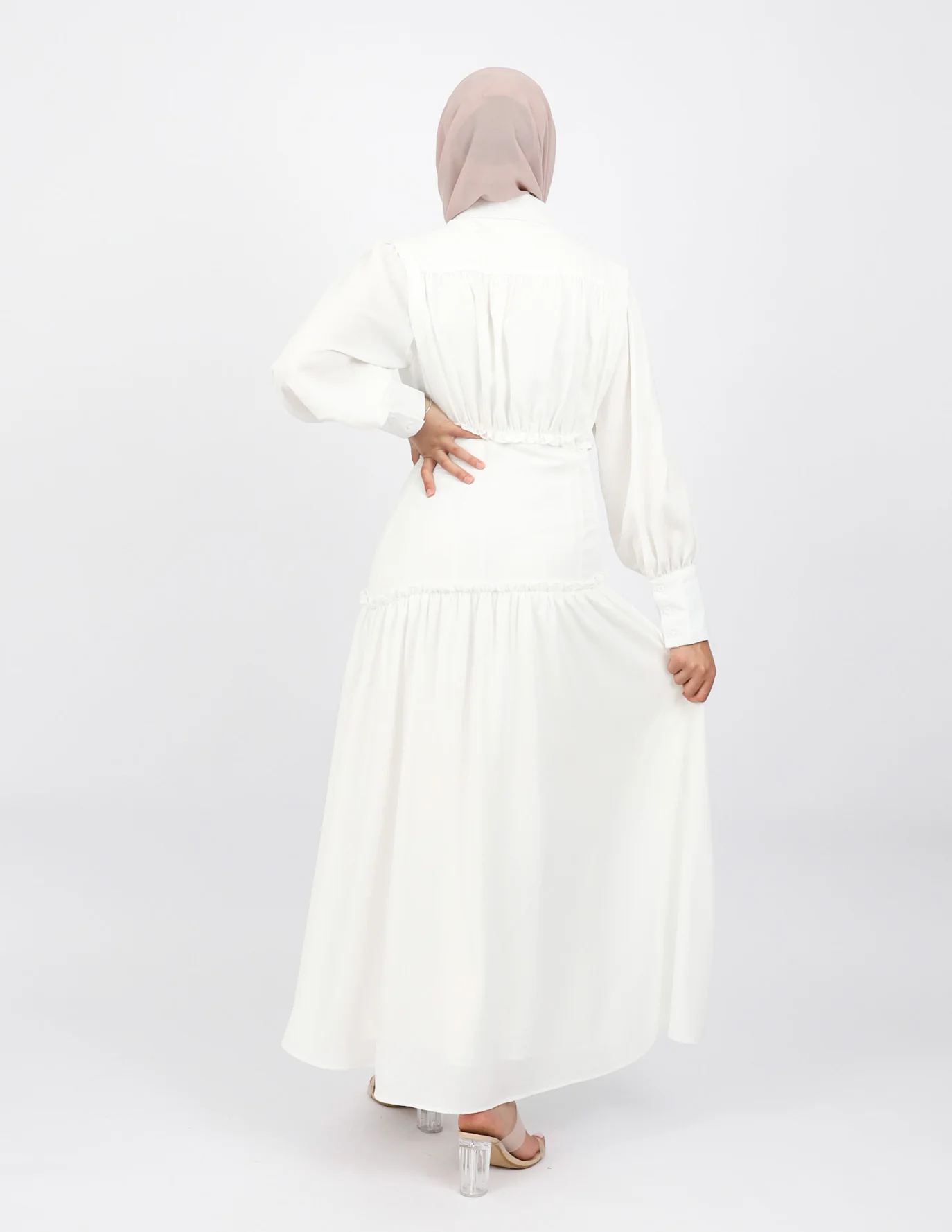 Riya Waist Detail Maxi Dress - Image 4