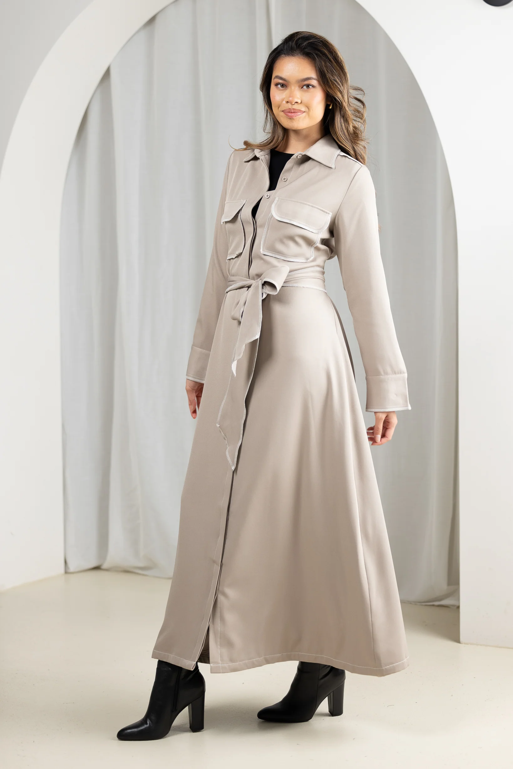 Romano Detailed Maxi Dress - Image 4
