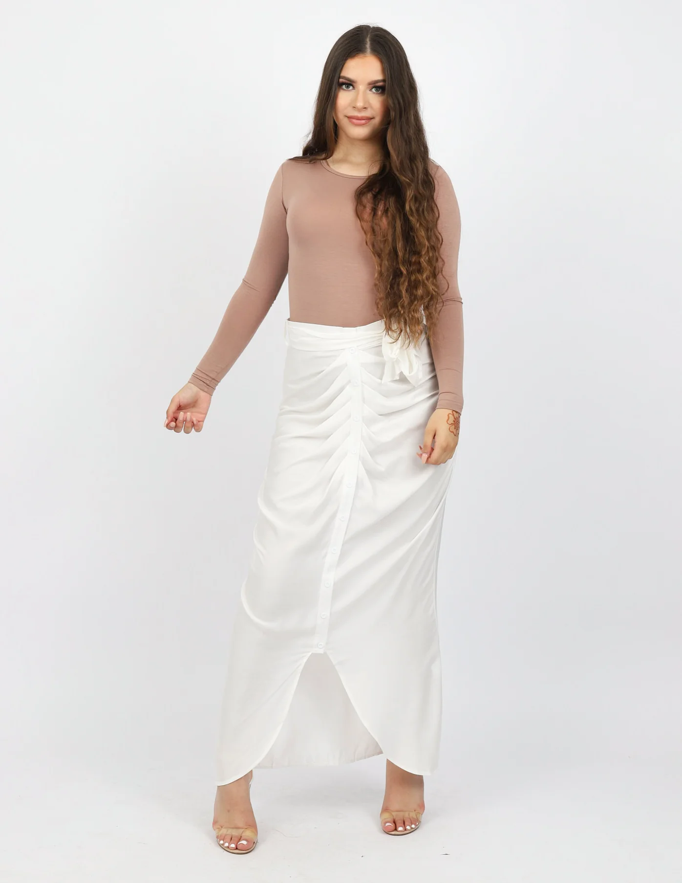 Rooj Front Button Skirt - Image 11
