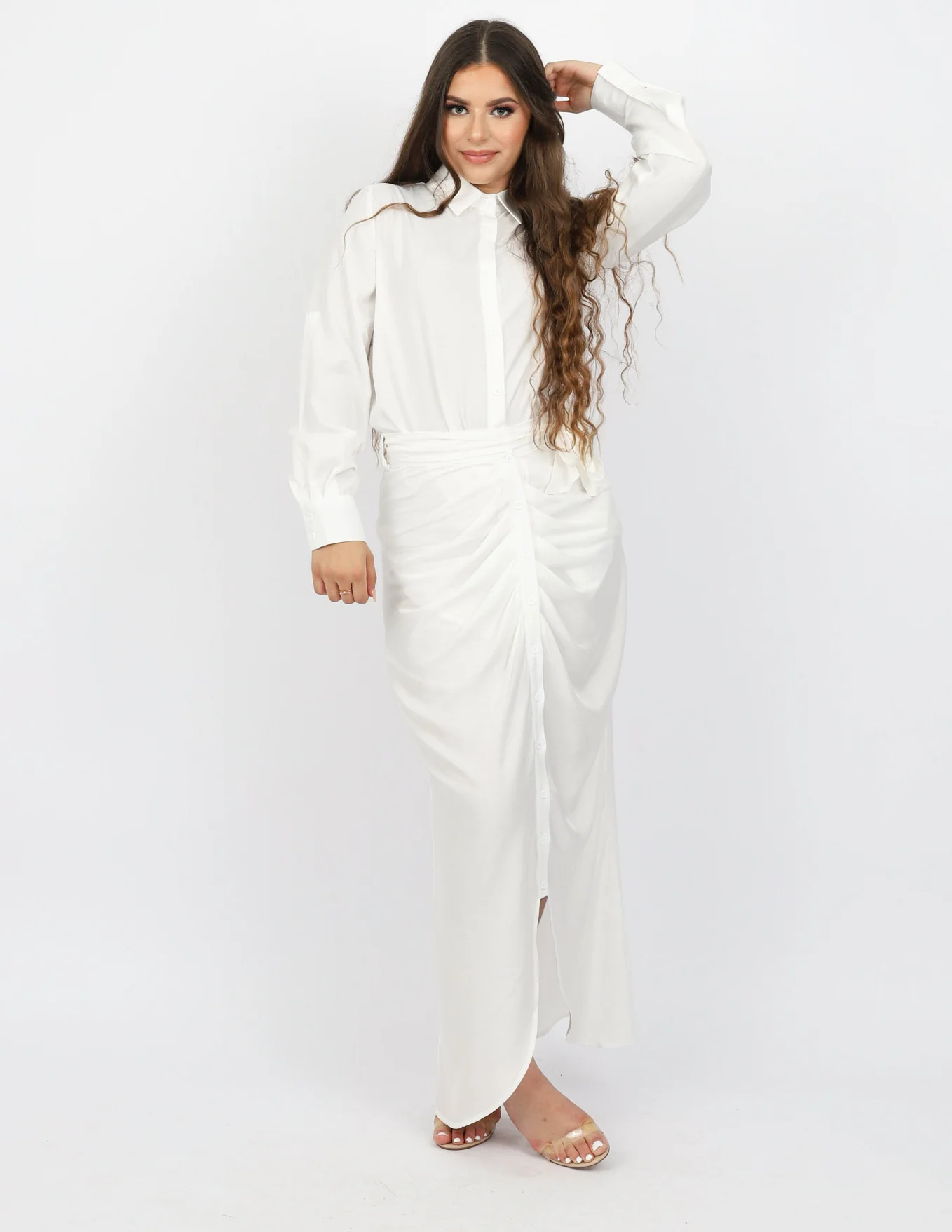 Rooj Front Button Skirt - Image 17