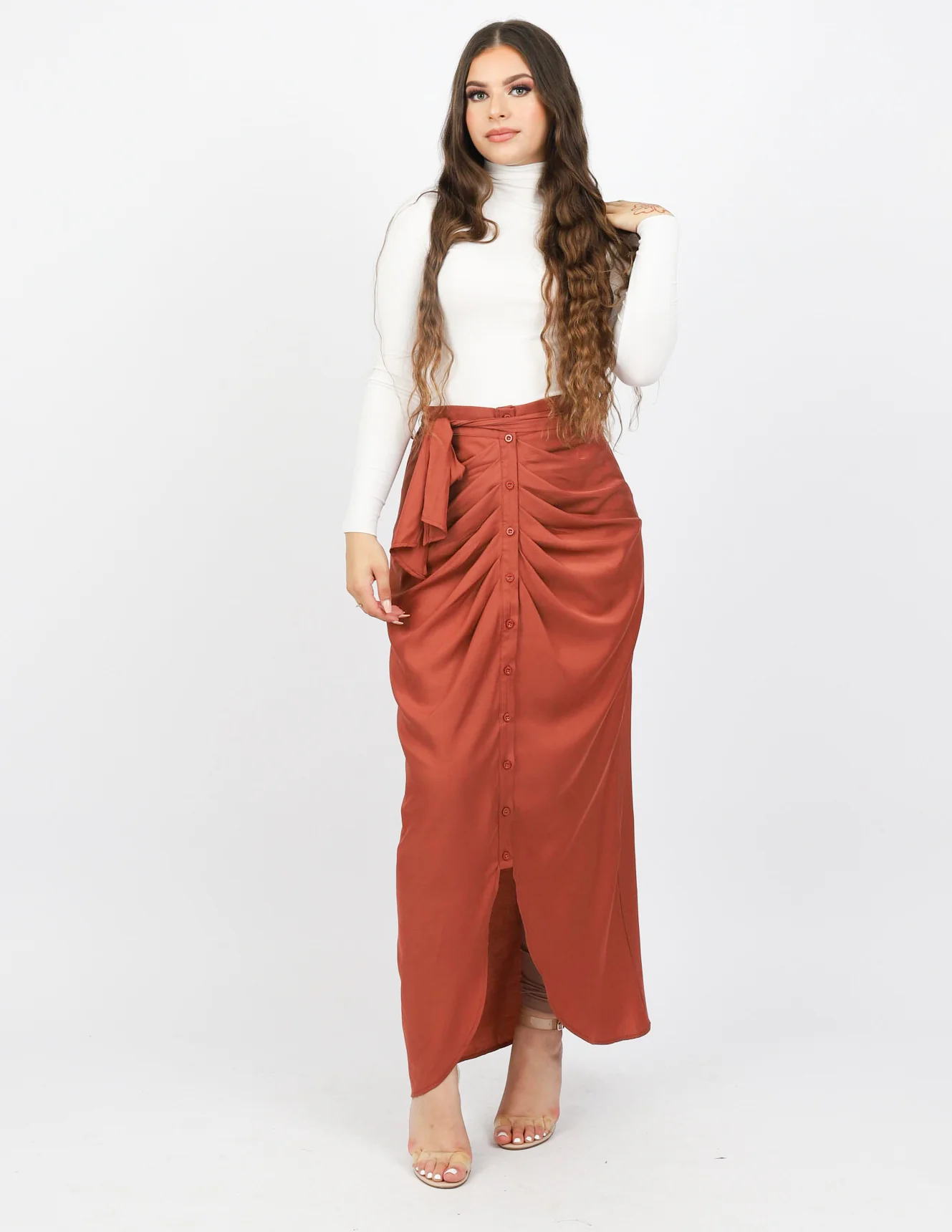 Rooj Front Button Skirt - Image 2