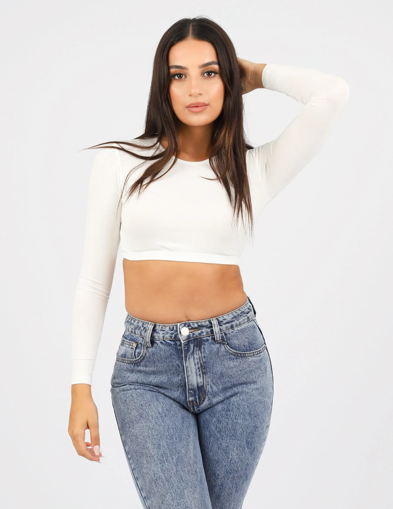 Round Neck Crop Body Top - Image 12
