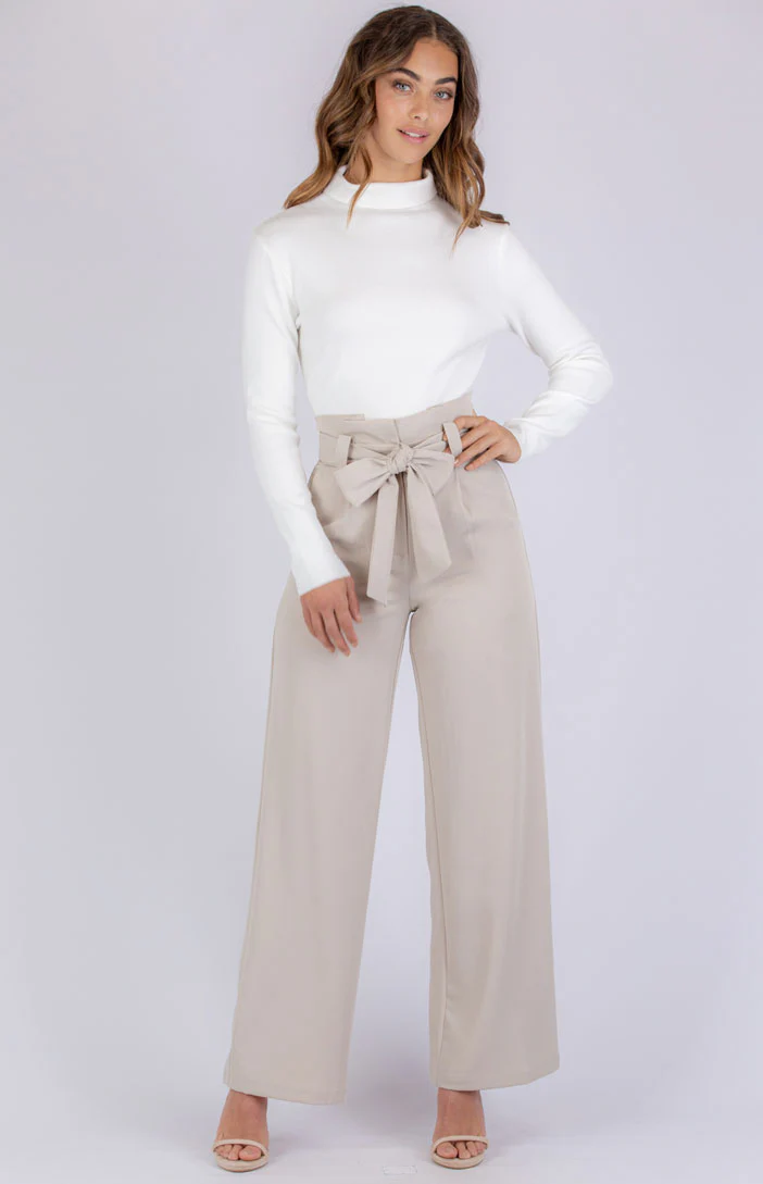 Ruffle Top Wide Leg Pants - Image 7