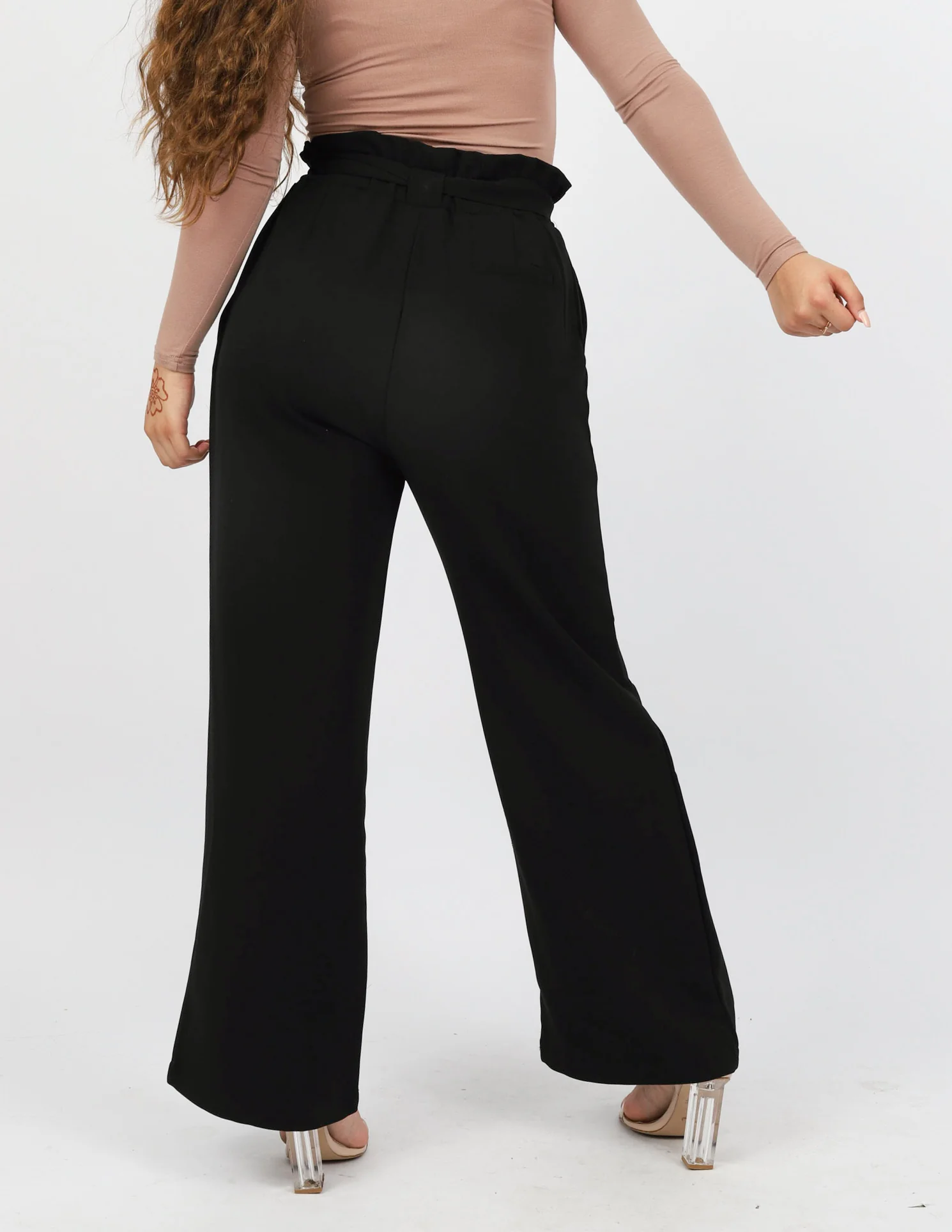 Ruffle Top Wide Leg Pants - Image 11