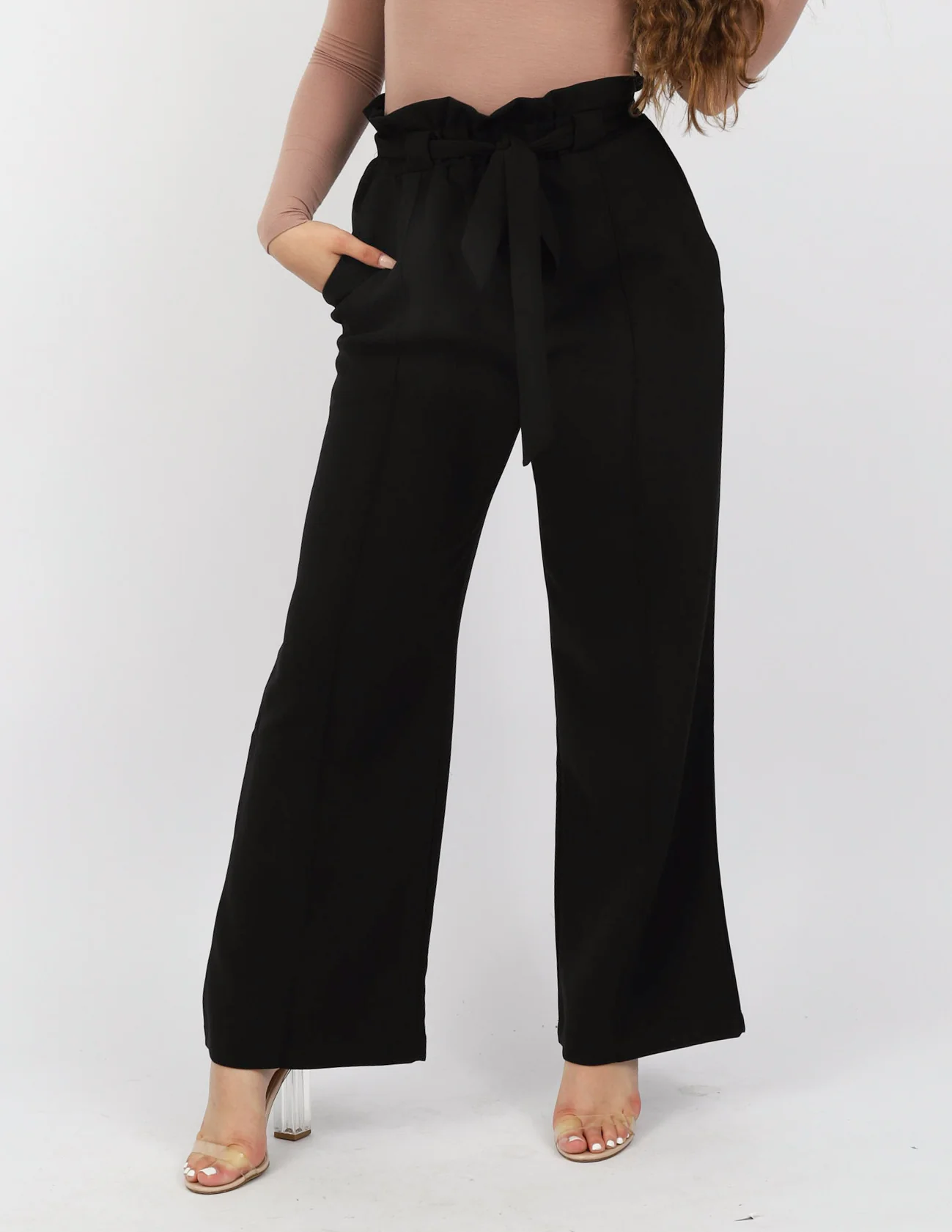 Ruffle Top Wide Leg Pants - Image 8