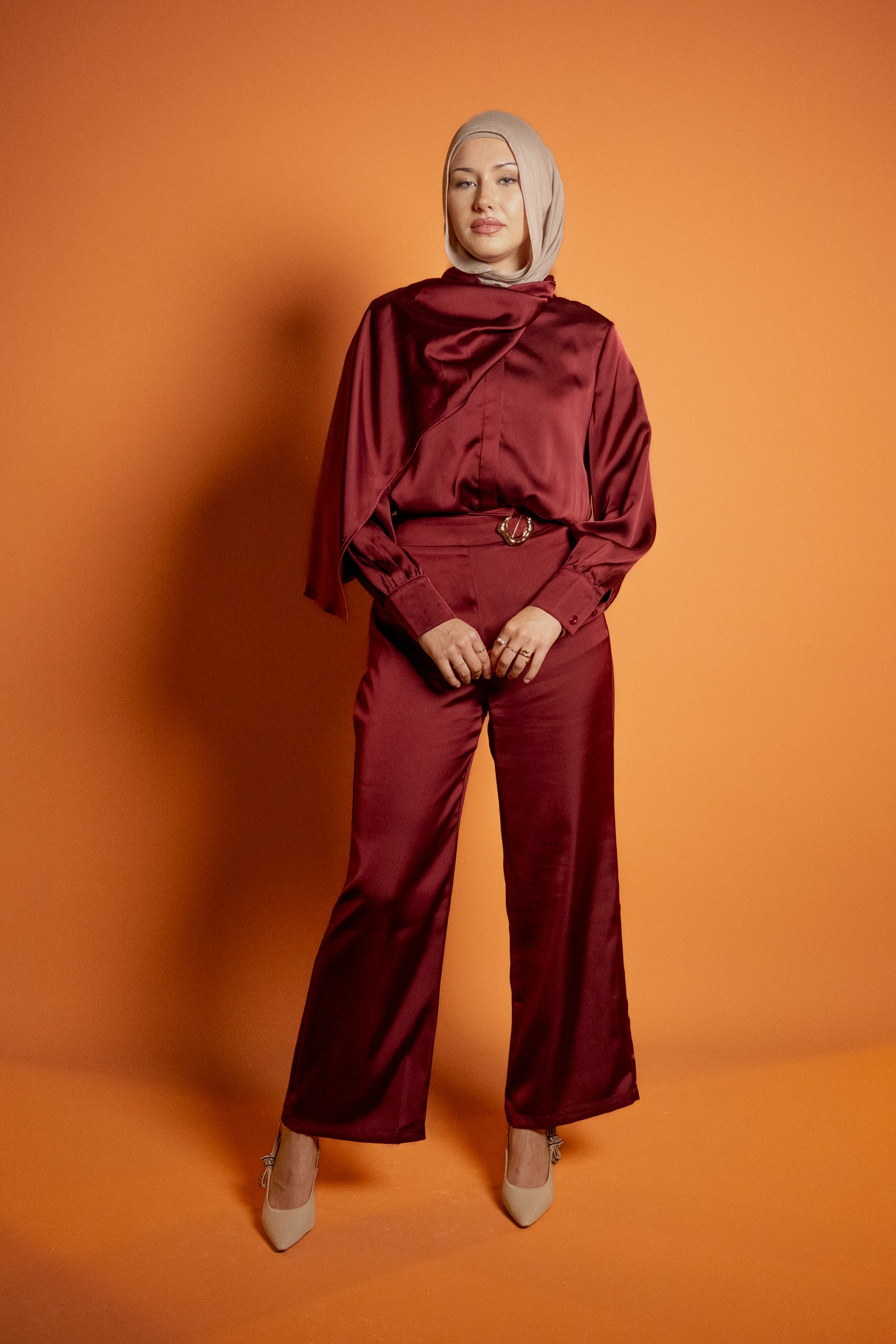 Runway Drape Collar Shirt - Image 6
