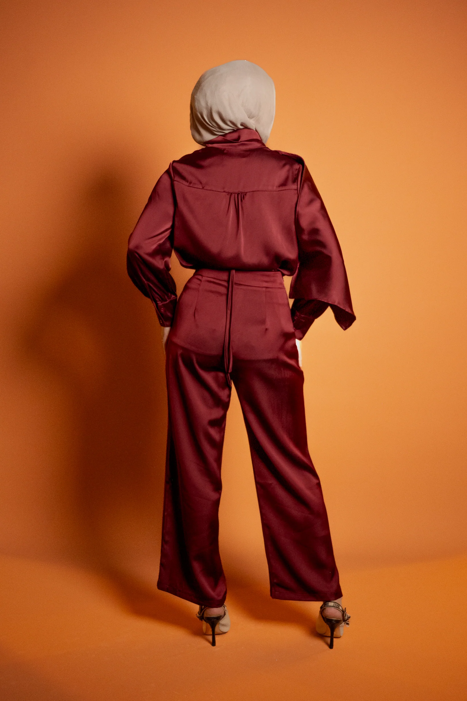 Runway Drape Collar Shirt - Image 8