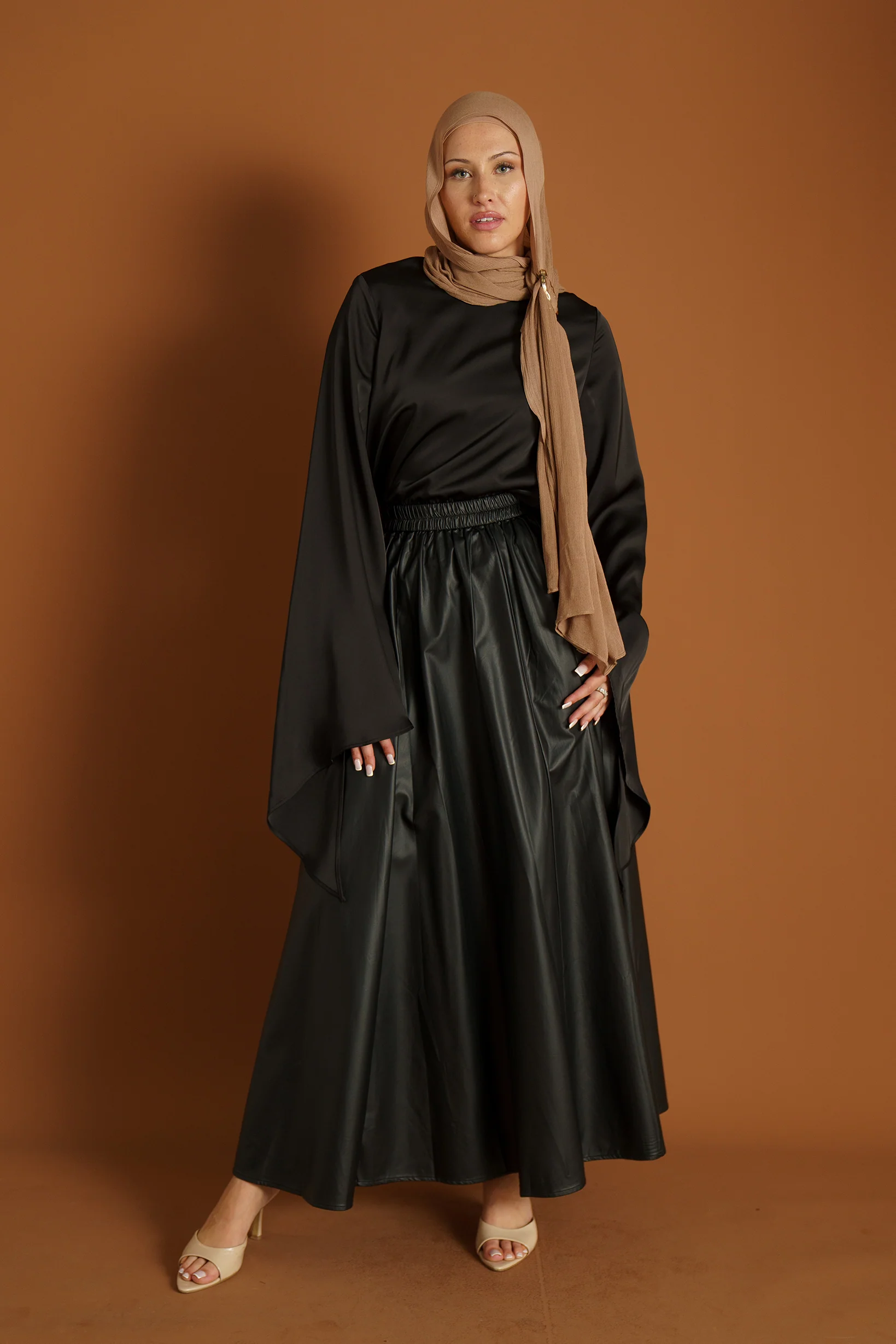 Runway Drape Sleeve Blouse - Image 2