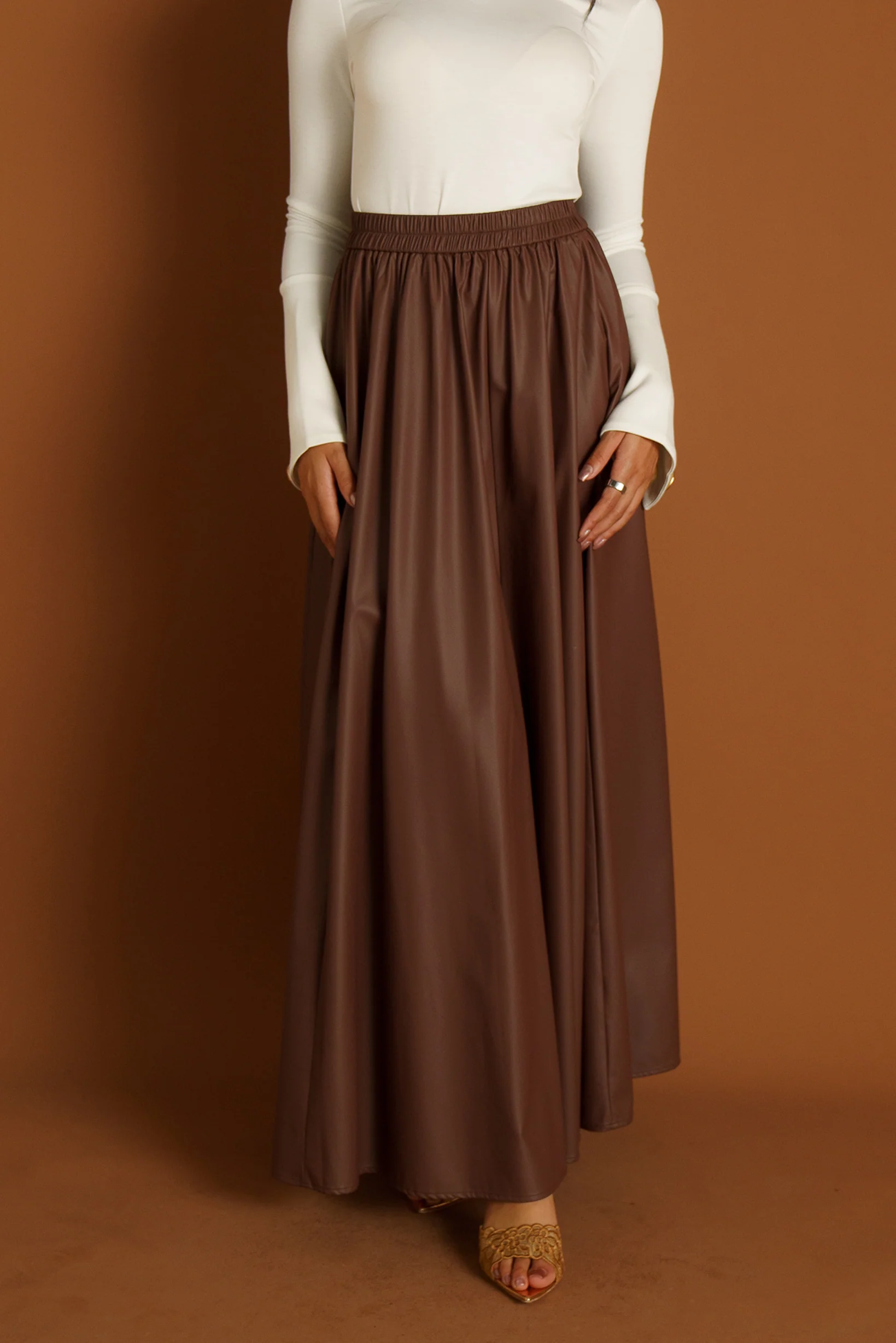 Runway Leather Skirt - Image 5