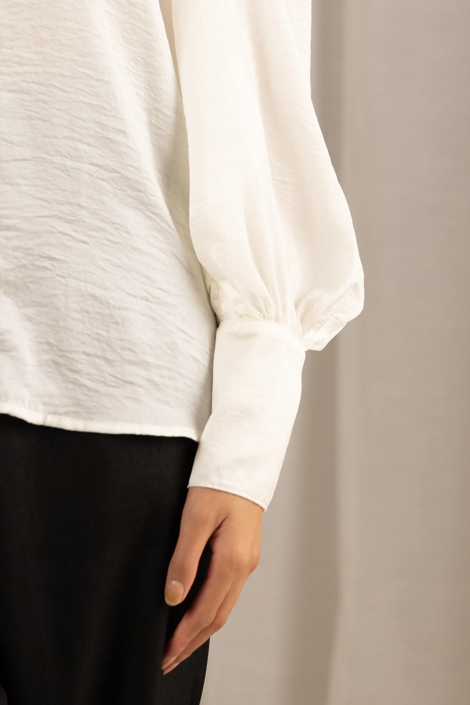 Satin Button Up Shirt - Image 4