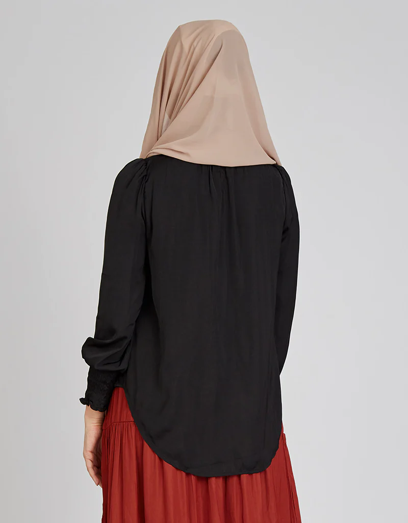 Scrunch Cuff Loop Blouse - Image 10