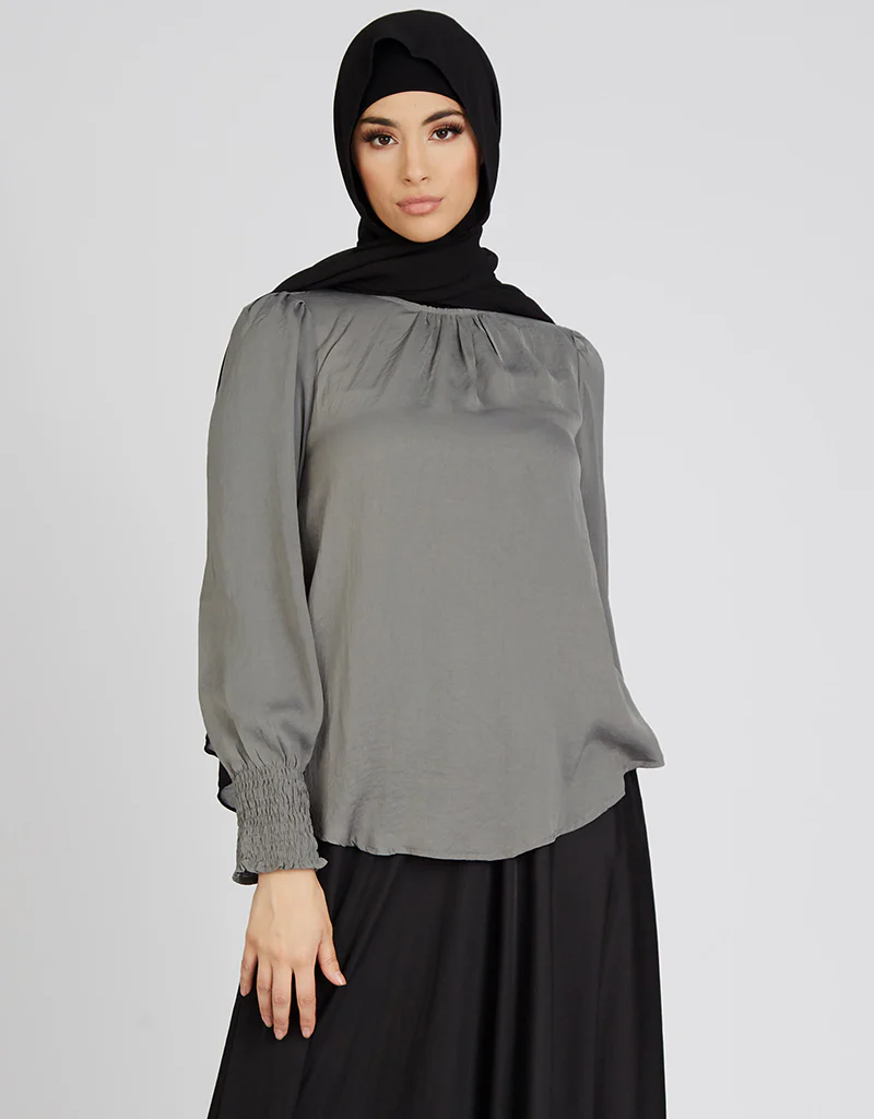 Scrunch Cuff Loop Blouse - Image 11