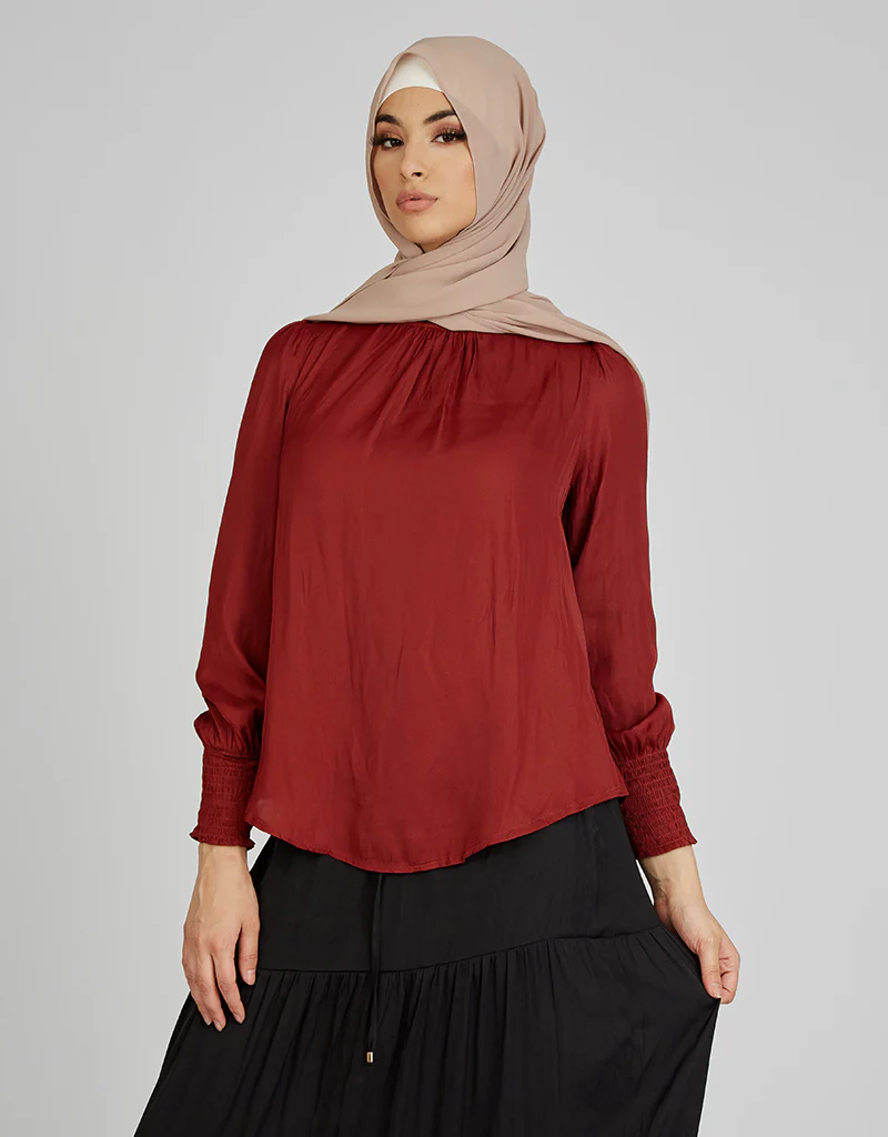 Scrunch Cuff Loop Blouse - Image 2