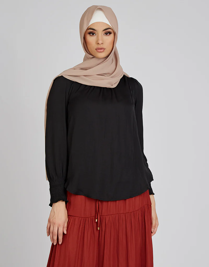 Scrunch Cuff Loop Blouse - Image 6