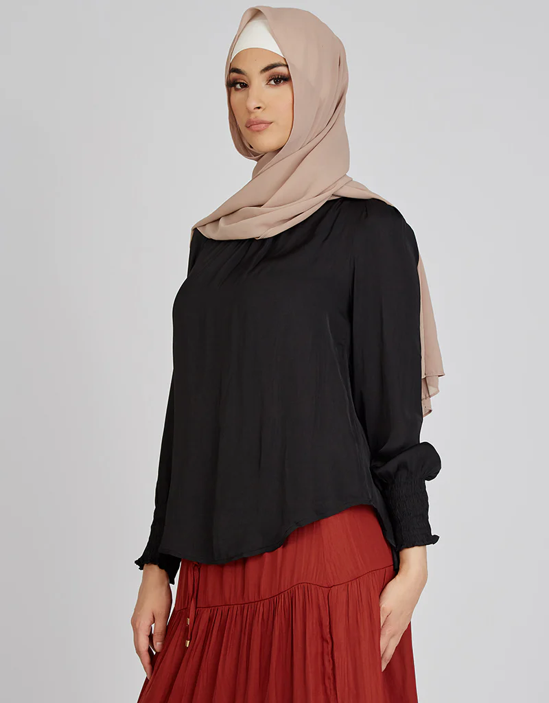 Scrunch Cuff Loop Blouse - Image 9