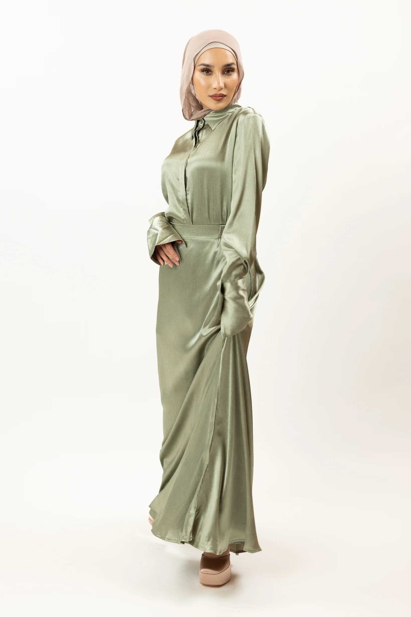 Serene Satin Skirt - Image 3