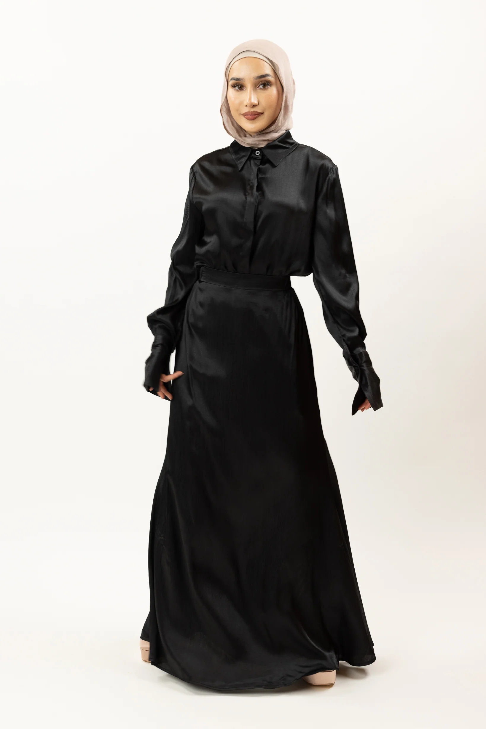 Serene Satin Skirt - Image 7