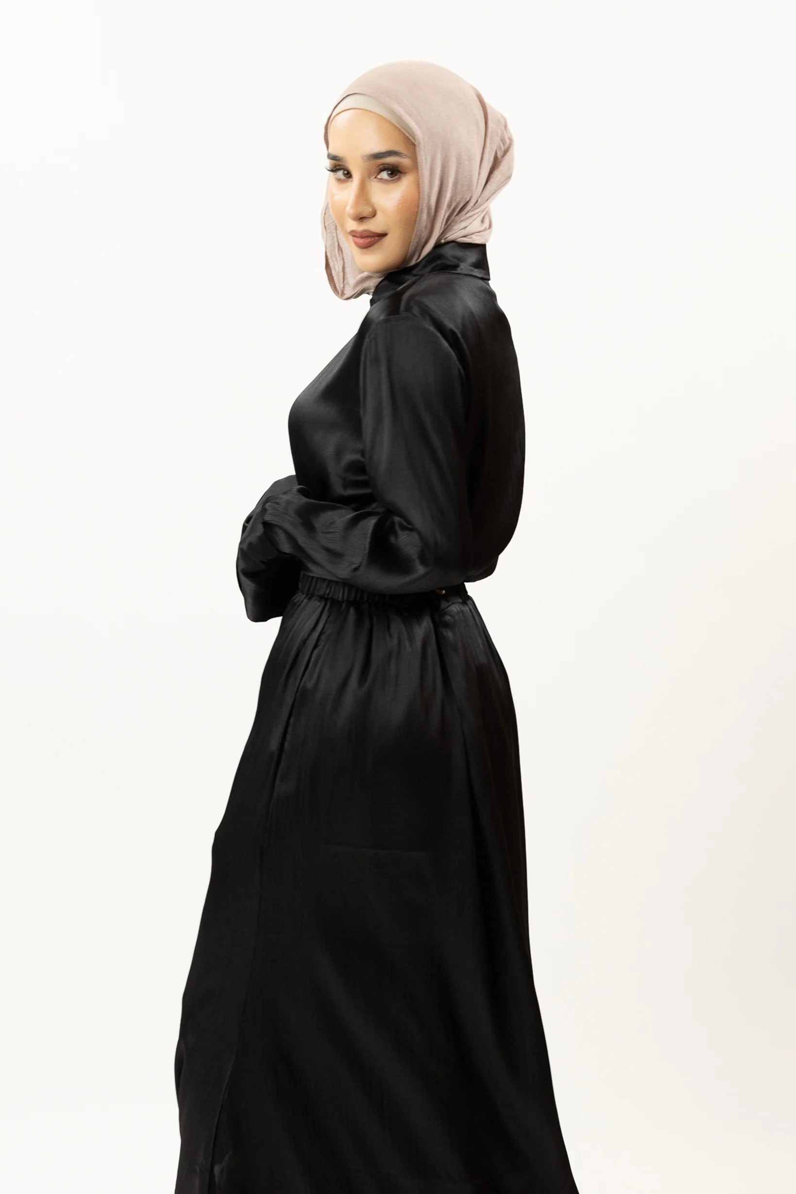Serene Satin Split Top - Image 15