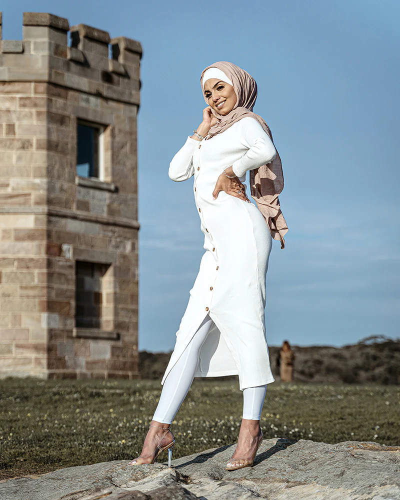 Shell Button Body Dress - Image 2