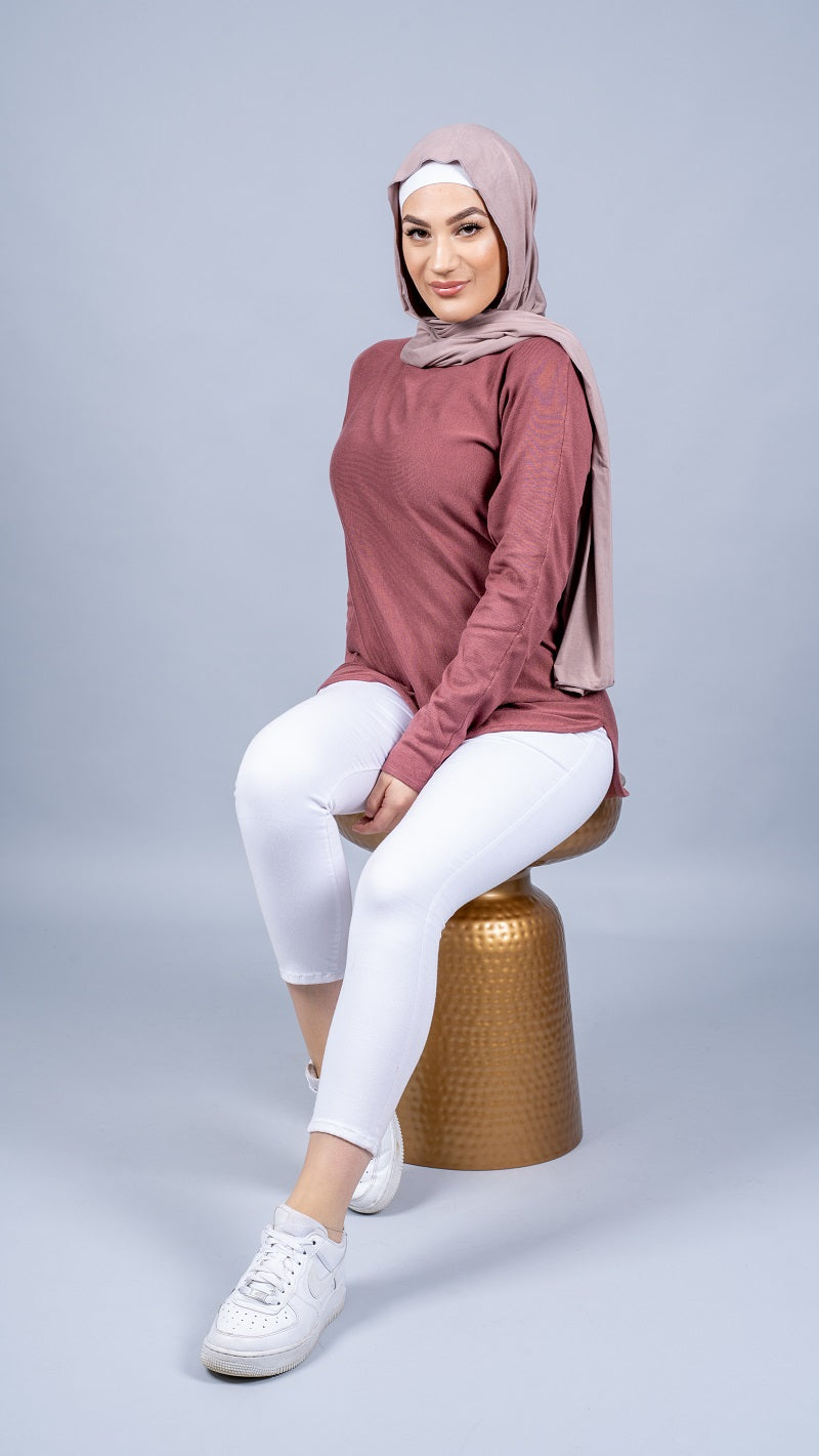 Short Knit Loop Top - Light Shades - Image 12