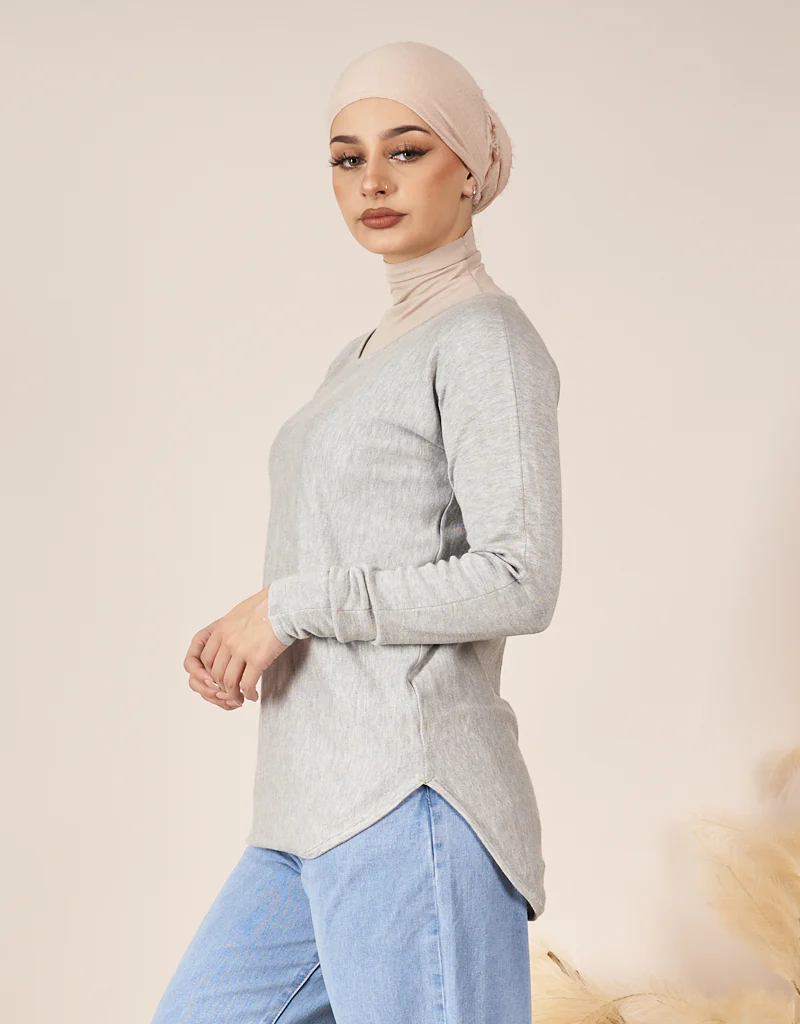 Short Knit Loop Top - Light Shades - Image 16