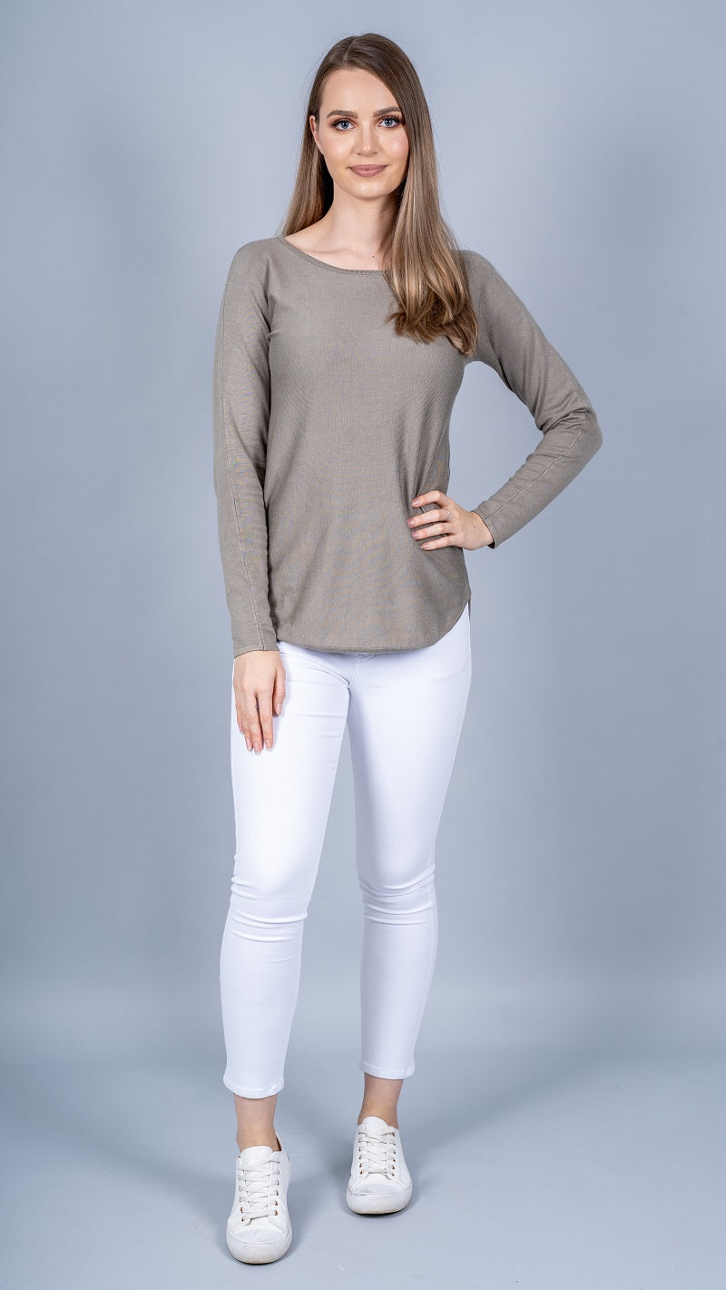 Short Knit Loop Top - Light Shades - Image 18