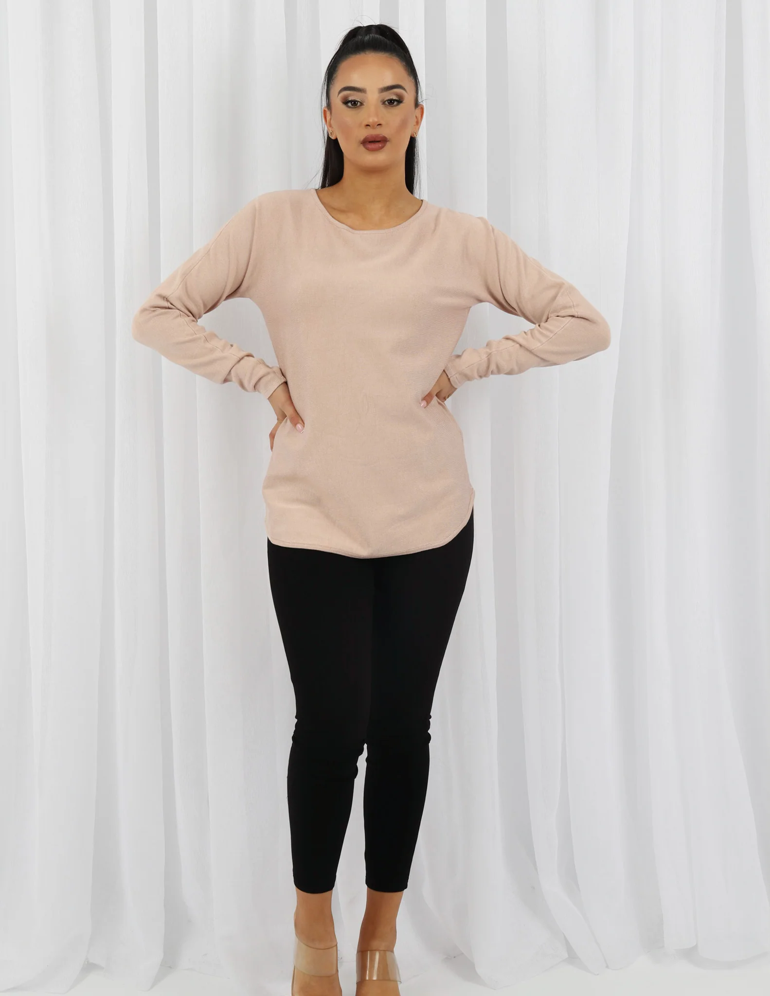 Short Knit Loop Top - Light Shades - Image 2