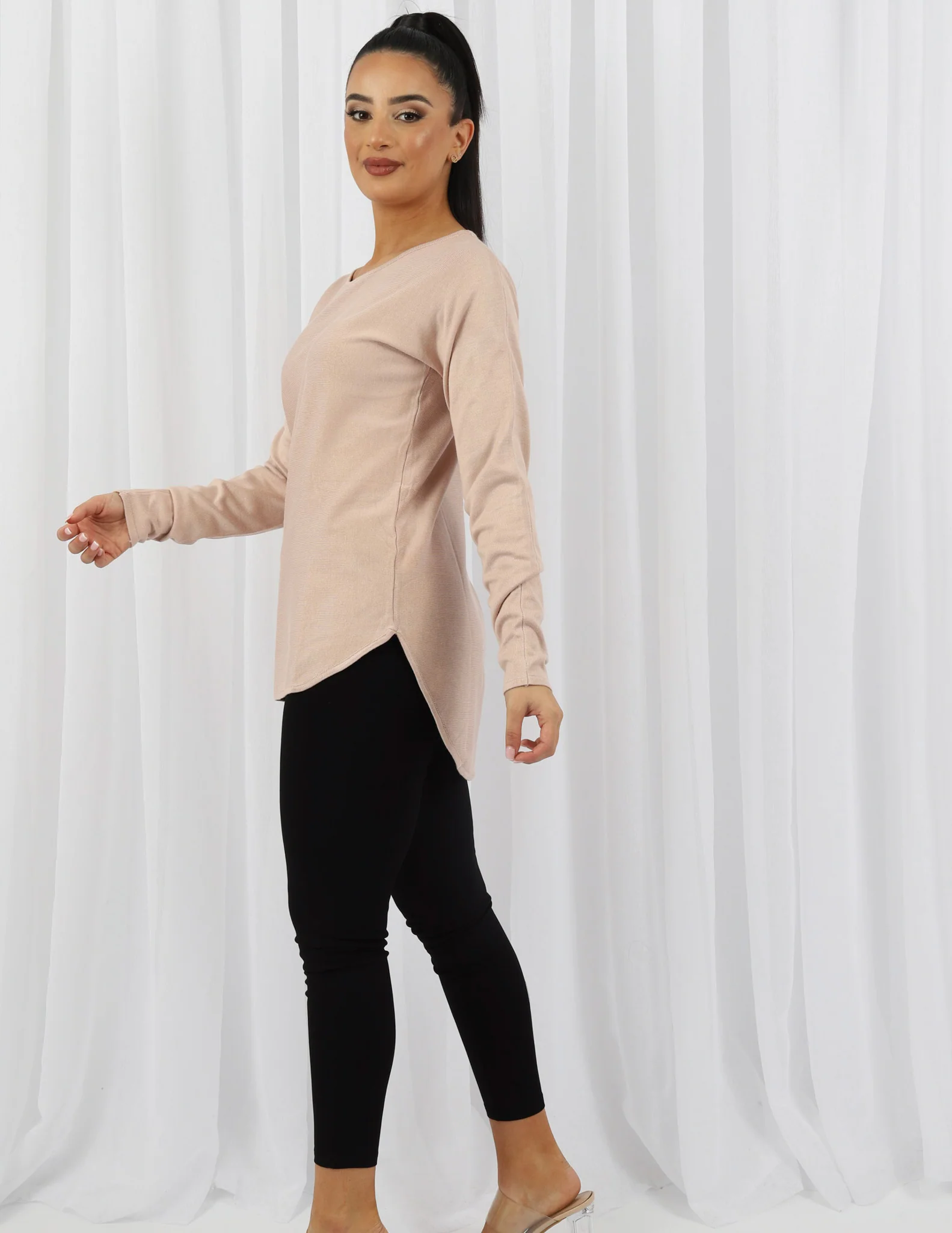 Short Knit Loop Top - Light Shades - Image 3