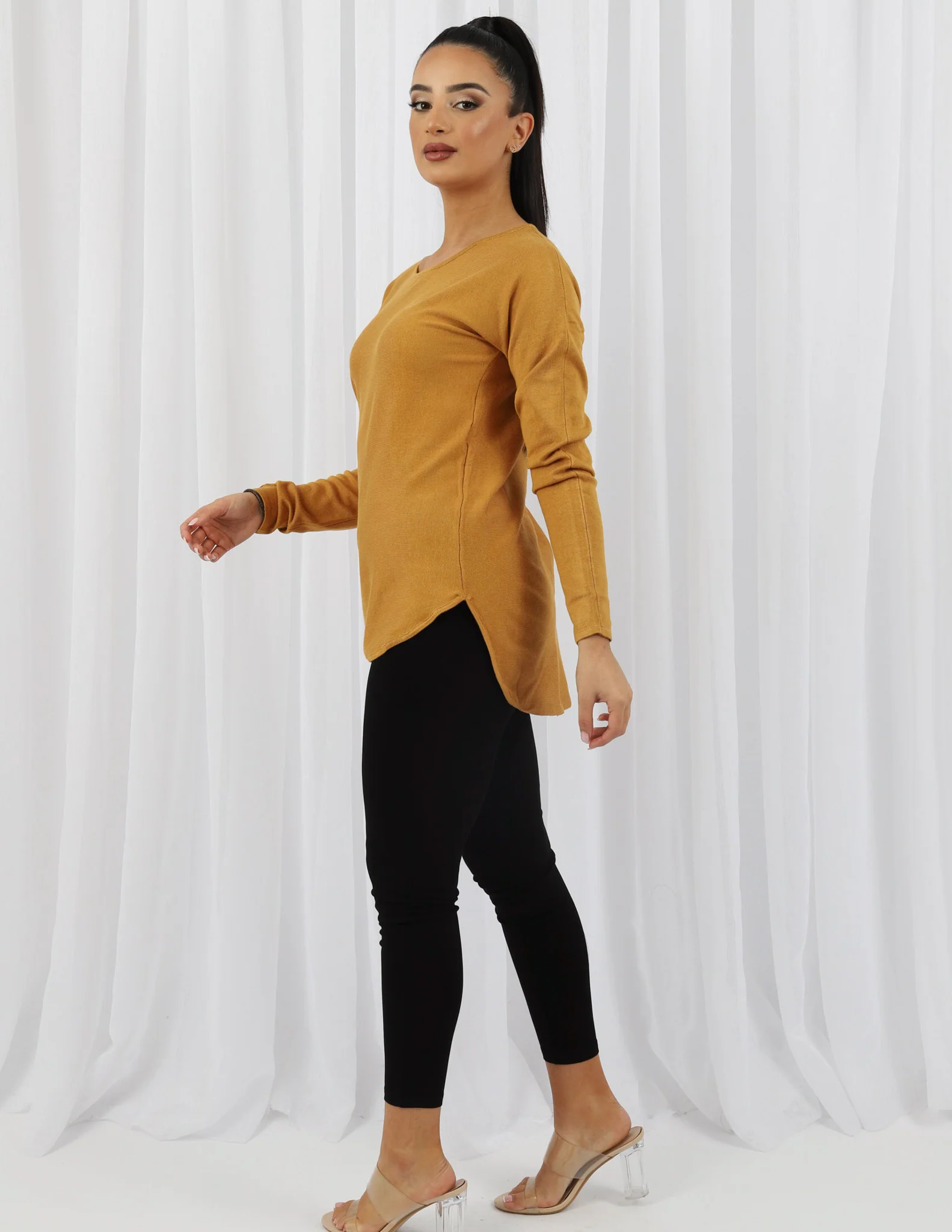 Short Knit Loop Top - Light Shades - Image 8