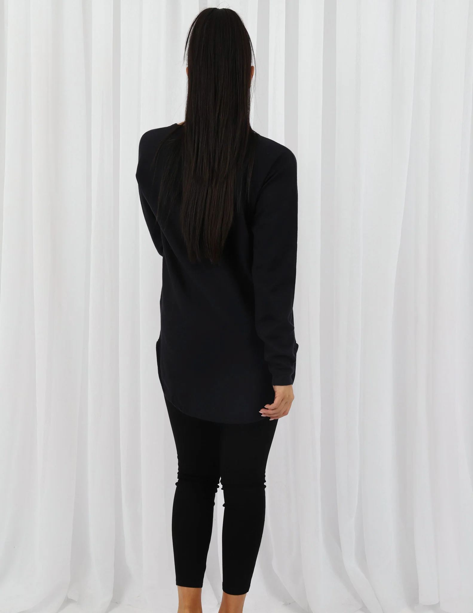 Short Knit Loop Top - Dark Shades - Image 16