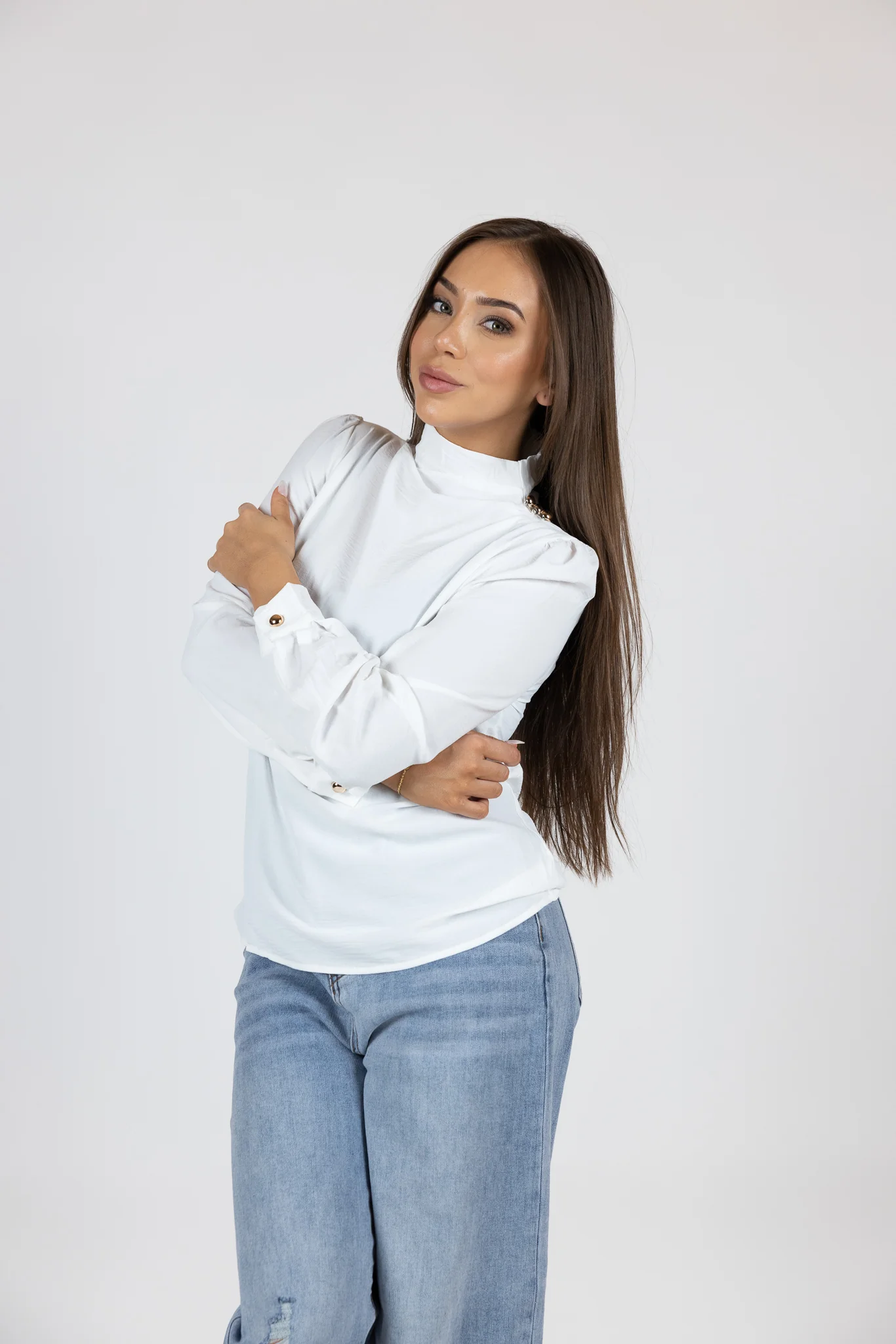 Shoulder Button Blouse - Image 10