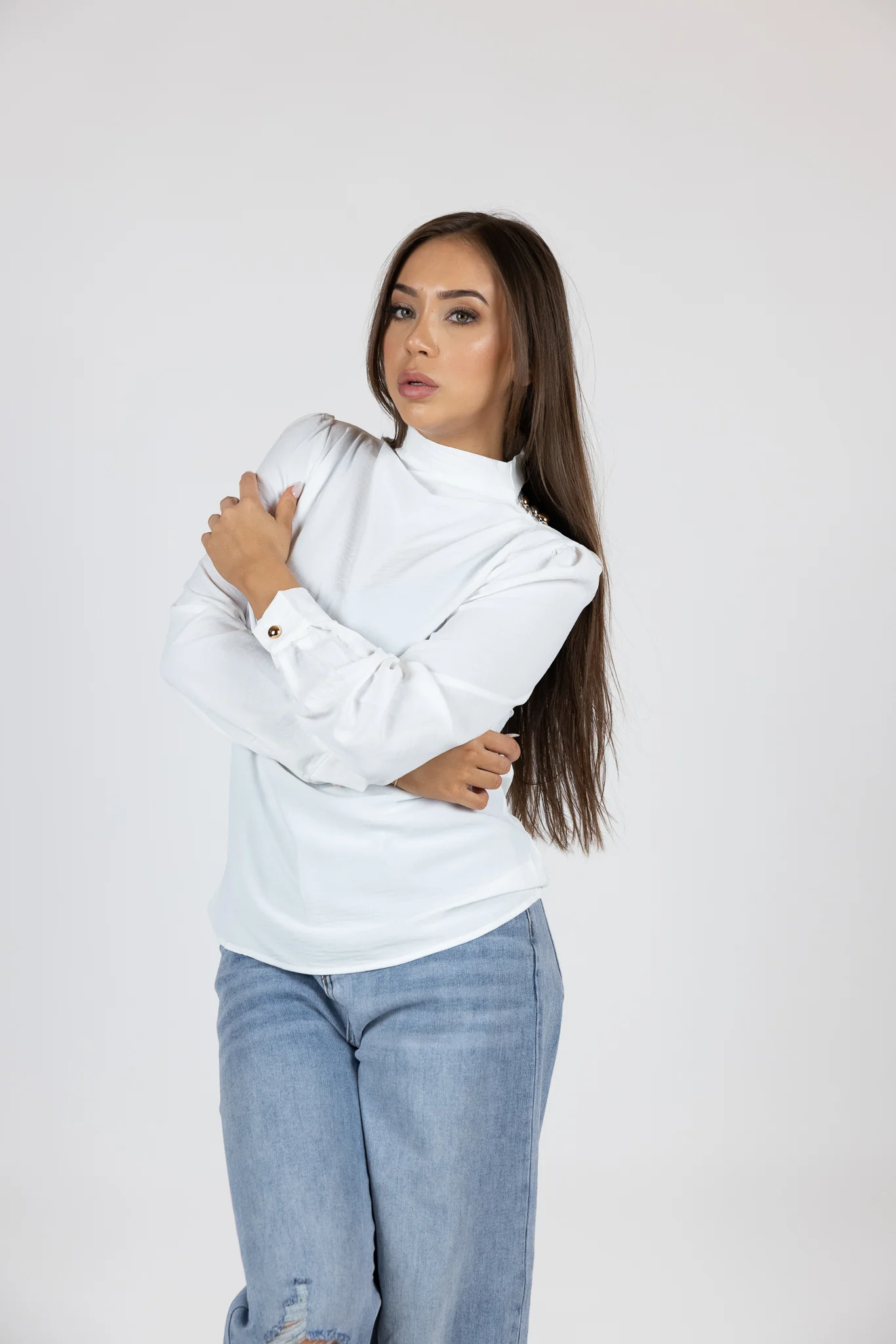Shoulder Button Blouse - Image 11