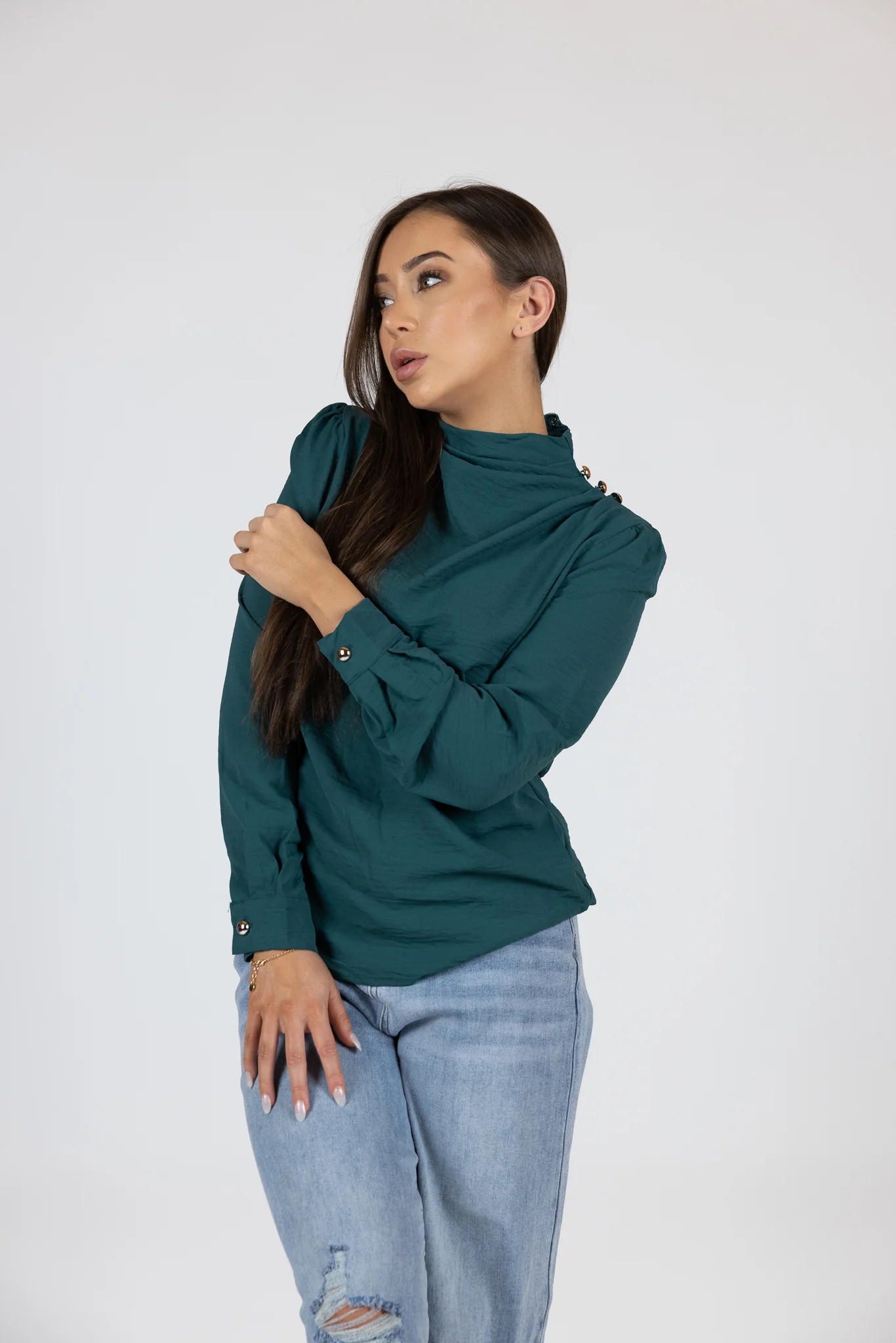 Shoulder Button Blouse - Image 2