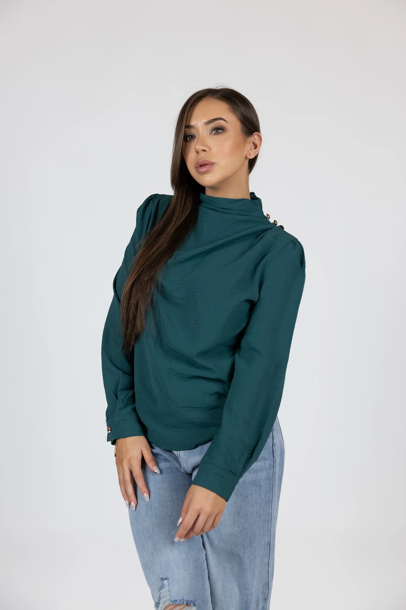 Shoulder Button Blouse - Image 4