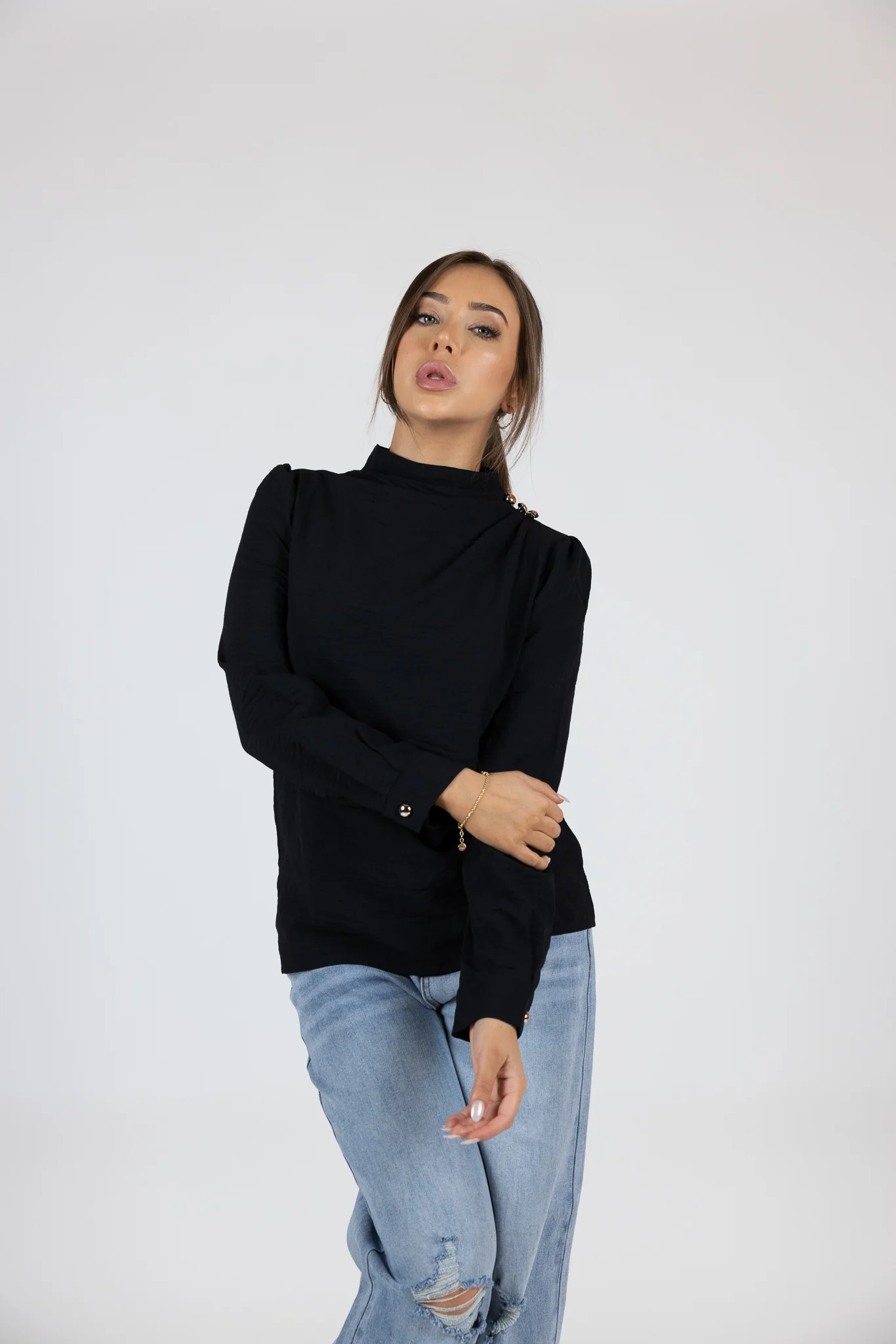 Shoulder Button Blouse - Image 9