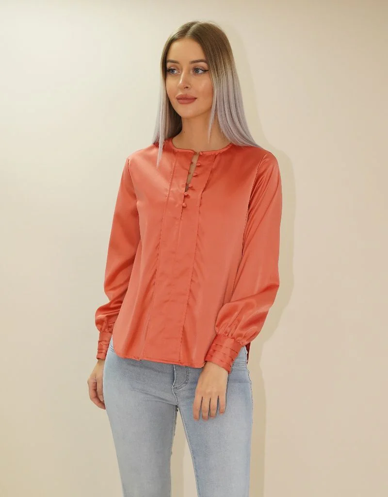 Silk Button Blouse - Image 6