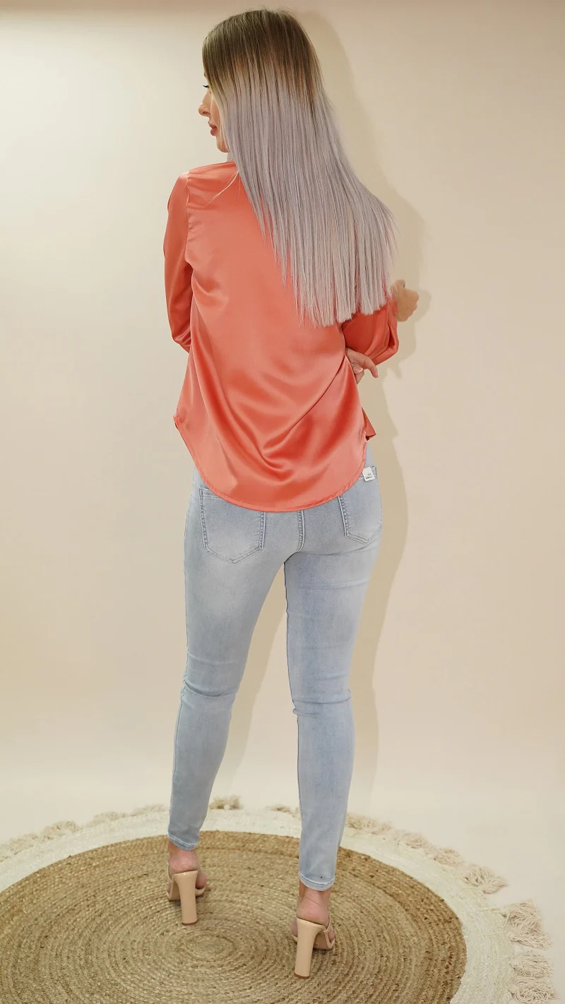 Silk Button Blouse - Image 7